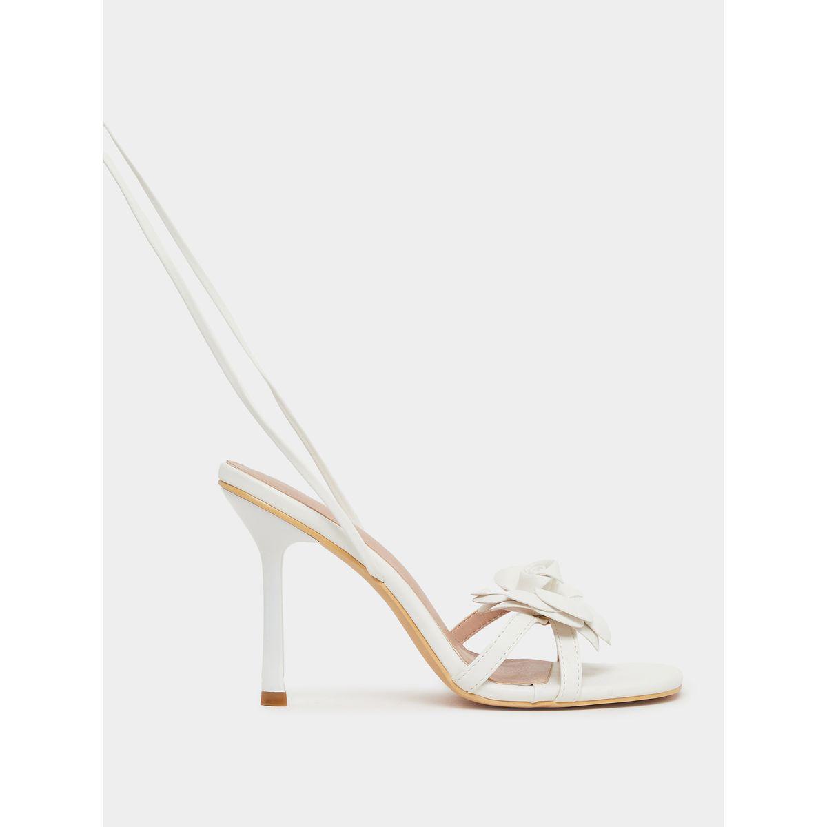 Styli Bow Detail Singback Stiletto Heel Sandals-women-shoes-sandals-heeled-image-2