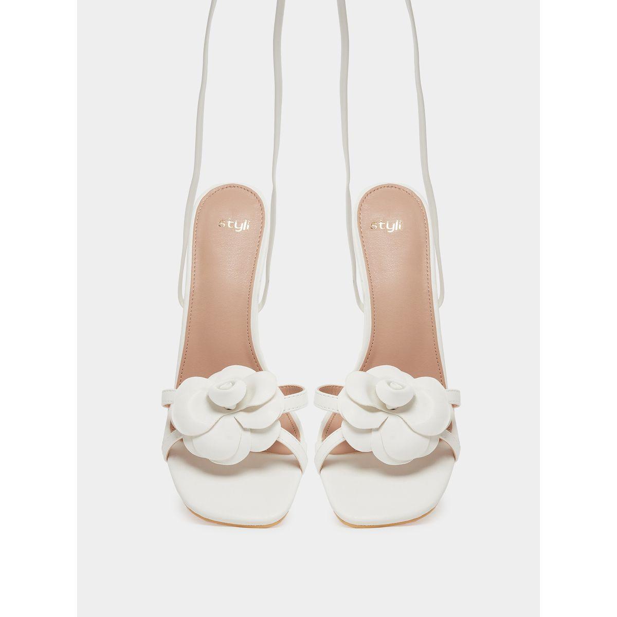 Styli Bow Detail Singback Stiletto Heel Sandals-women-shoes-sandals-heeled-image-7