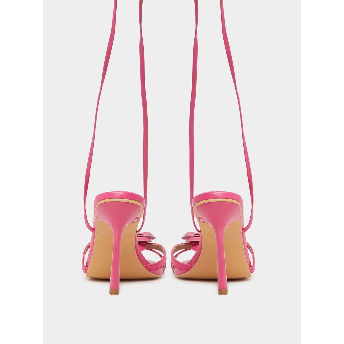 Styli Bow Detail Singback Stiletto Heel Sandals-women-shoes-sandals-heeled-image-6