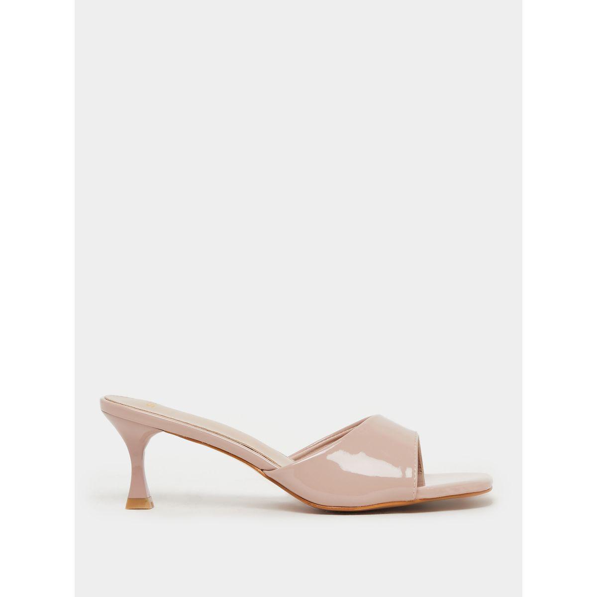 Styli Solid Open Toe Stiletto Heel Sandals-women-shoes-sandals-heeled-image-1
