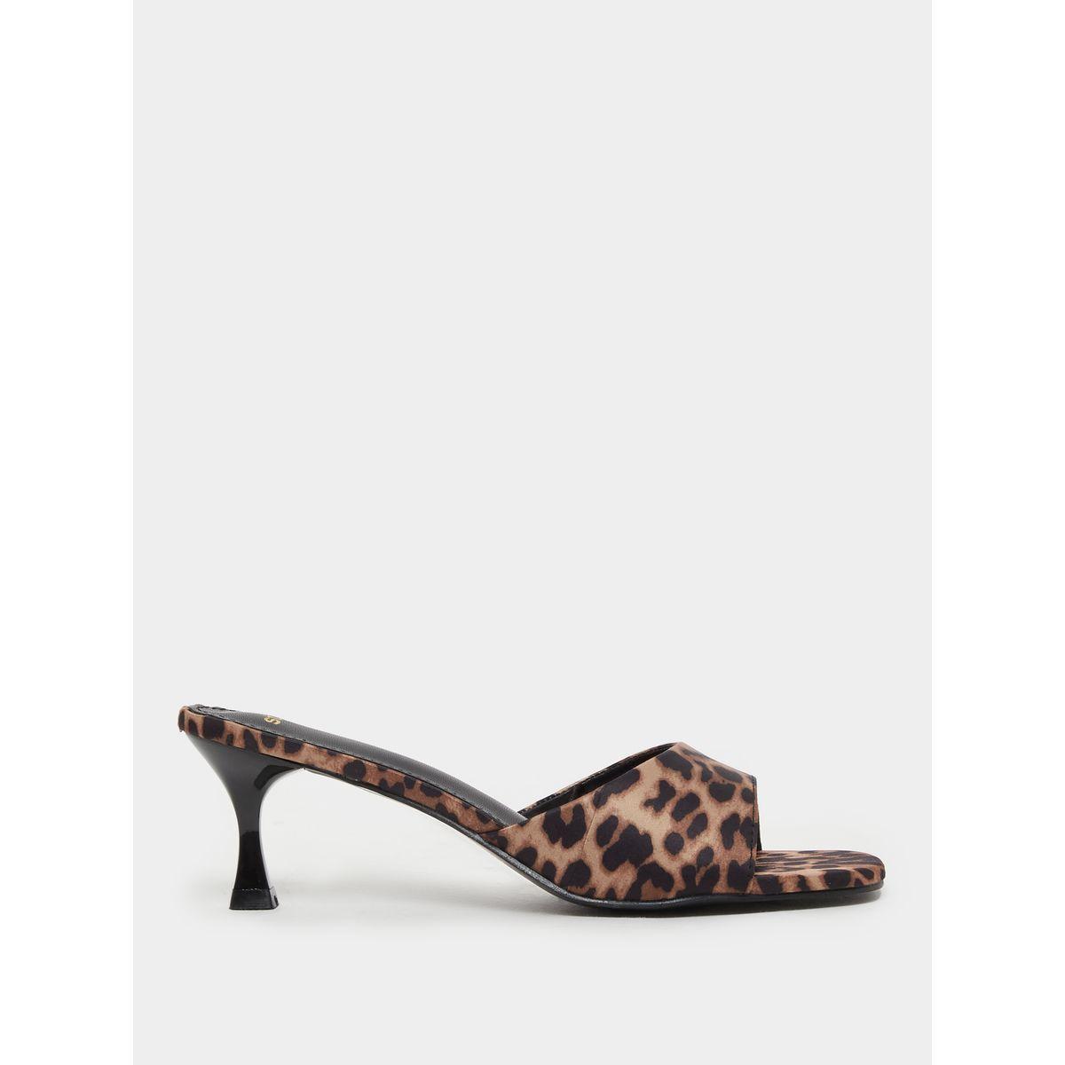 Styli Animal Print Stiletto Heel Sandals-women-shoes-sandals-heeled-image-1
