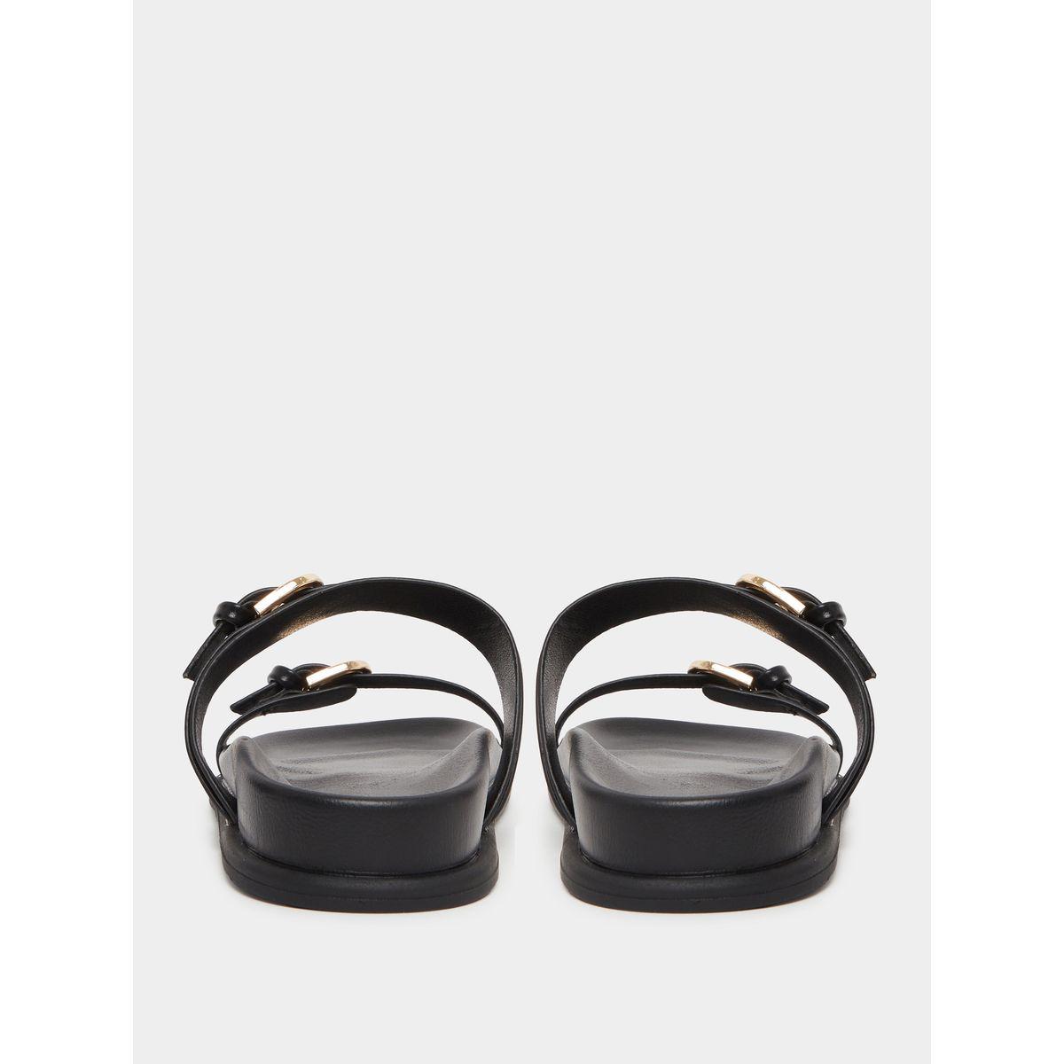صندل مزين بإبزيم وسيور مزدوجة-women-shoes-sandals-flats-image-4