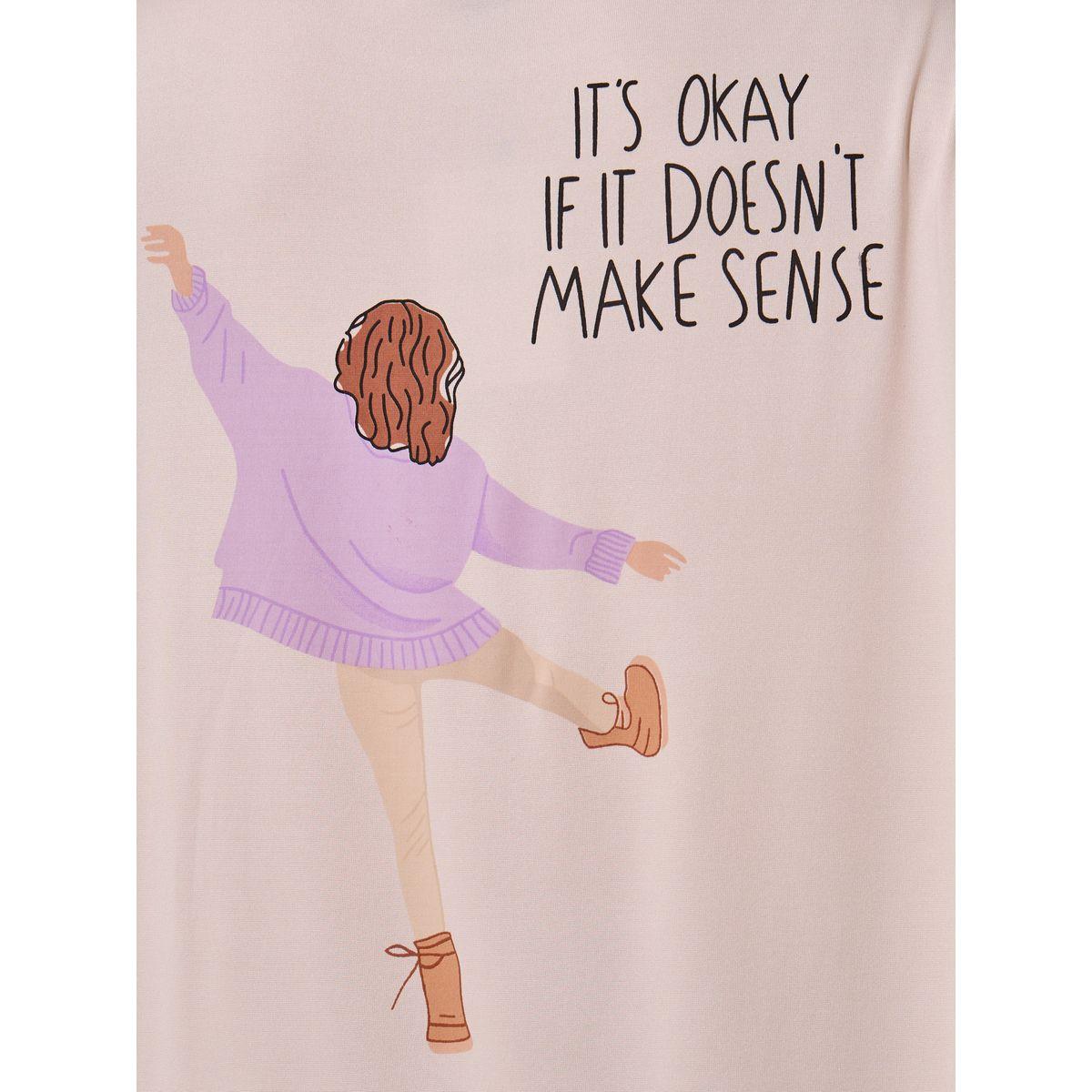 تيشيرت فضفاض بطبعة كتابة-women-clothing-tshirts-image-5