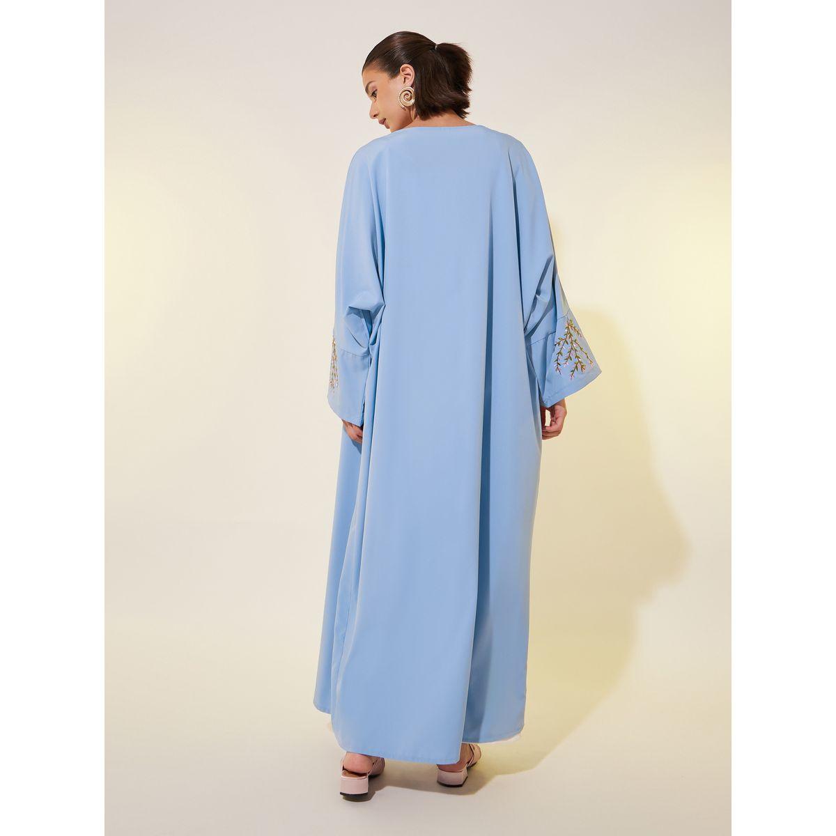 Styli Embroidered Sleeve Hem A-Line Maxi Kimonos-women-clothing-shirtsandblouses-shirts-image-5