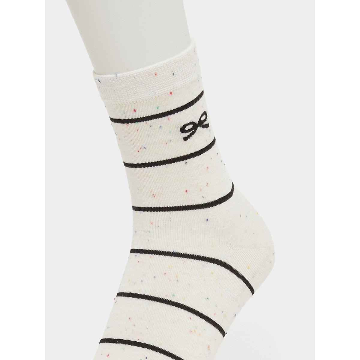 Styli Pack of 3 - Bow Knot Detail Calf Length Socks-women-socksandstockings-image-5