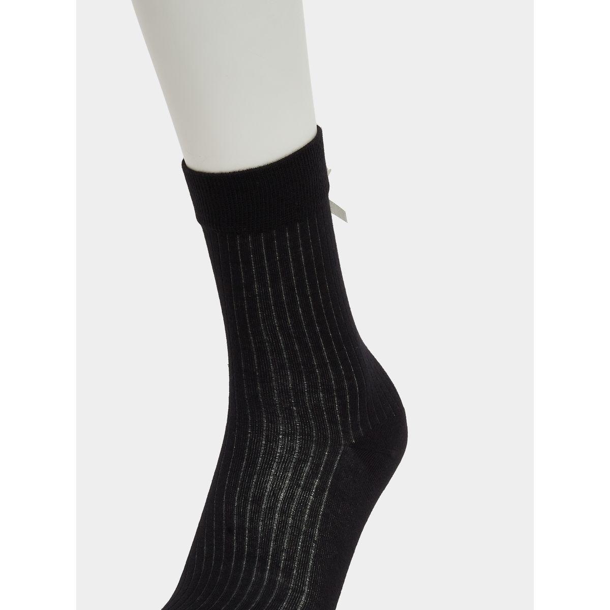 Styli Set of 2 - Crew Socks with Bow Detail-women-socksandstockings-image-3