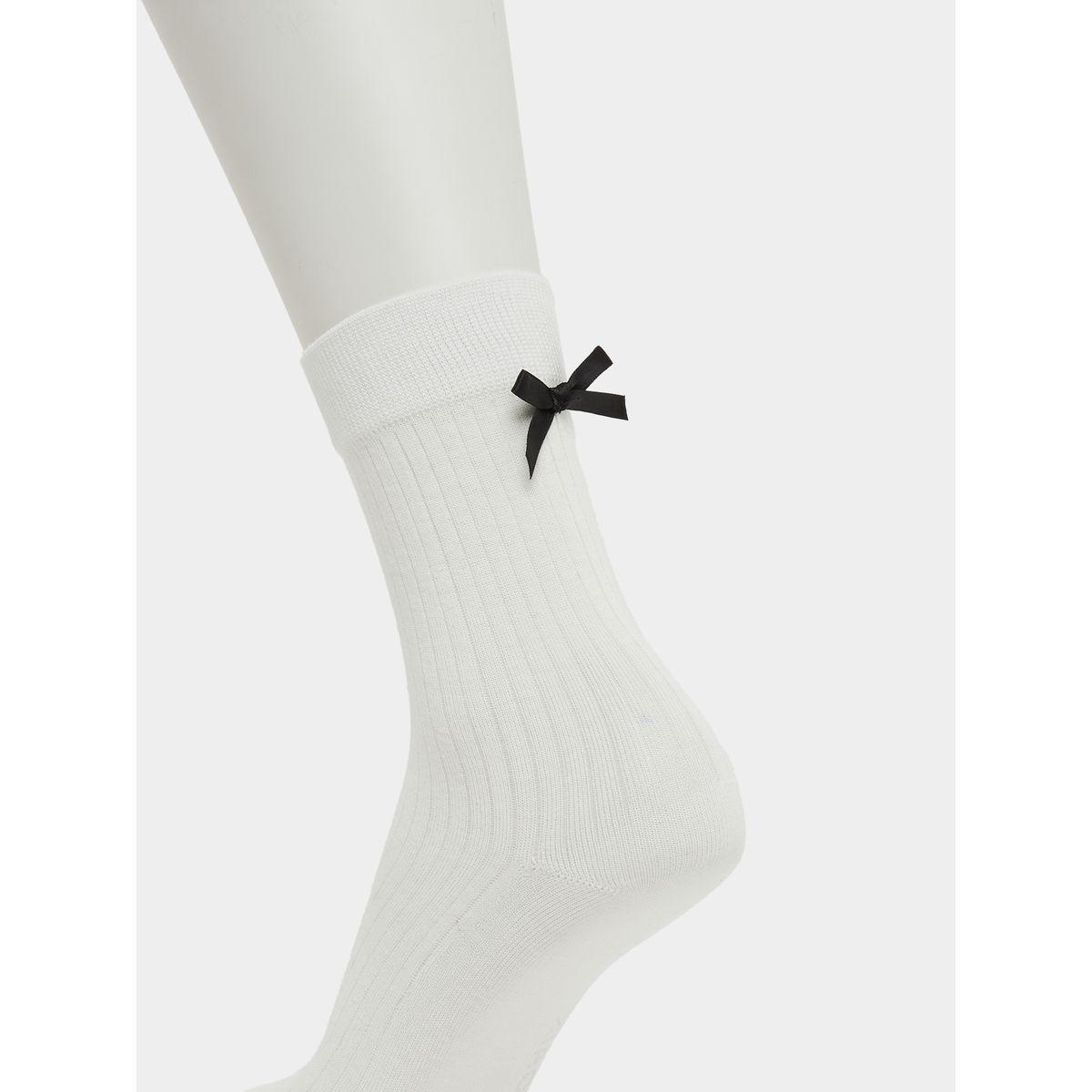 Styli Set of 2 - Crew Socks with Bow Detail-women-socksandstockings-image-7
