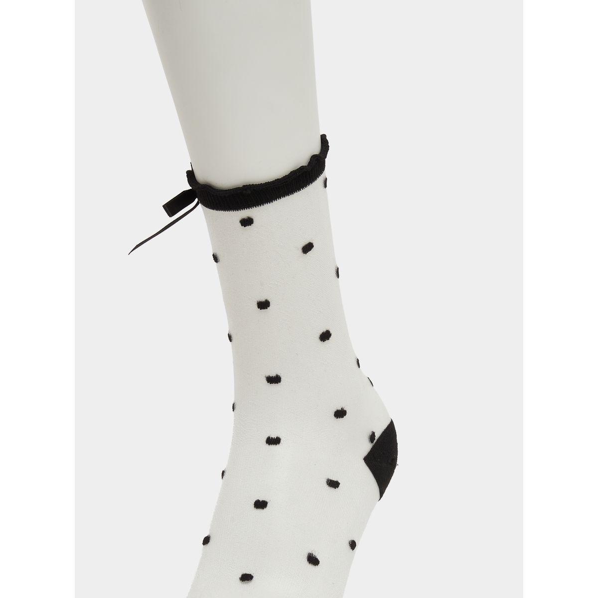 Styli Set of 2 - Polka Dot Mesh Socks-women-socksandstockings-image-5