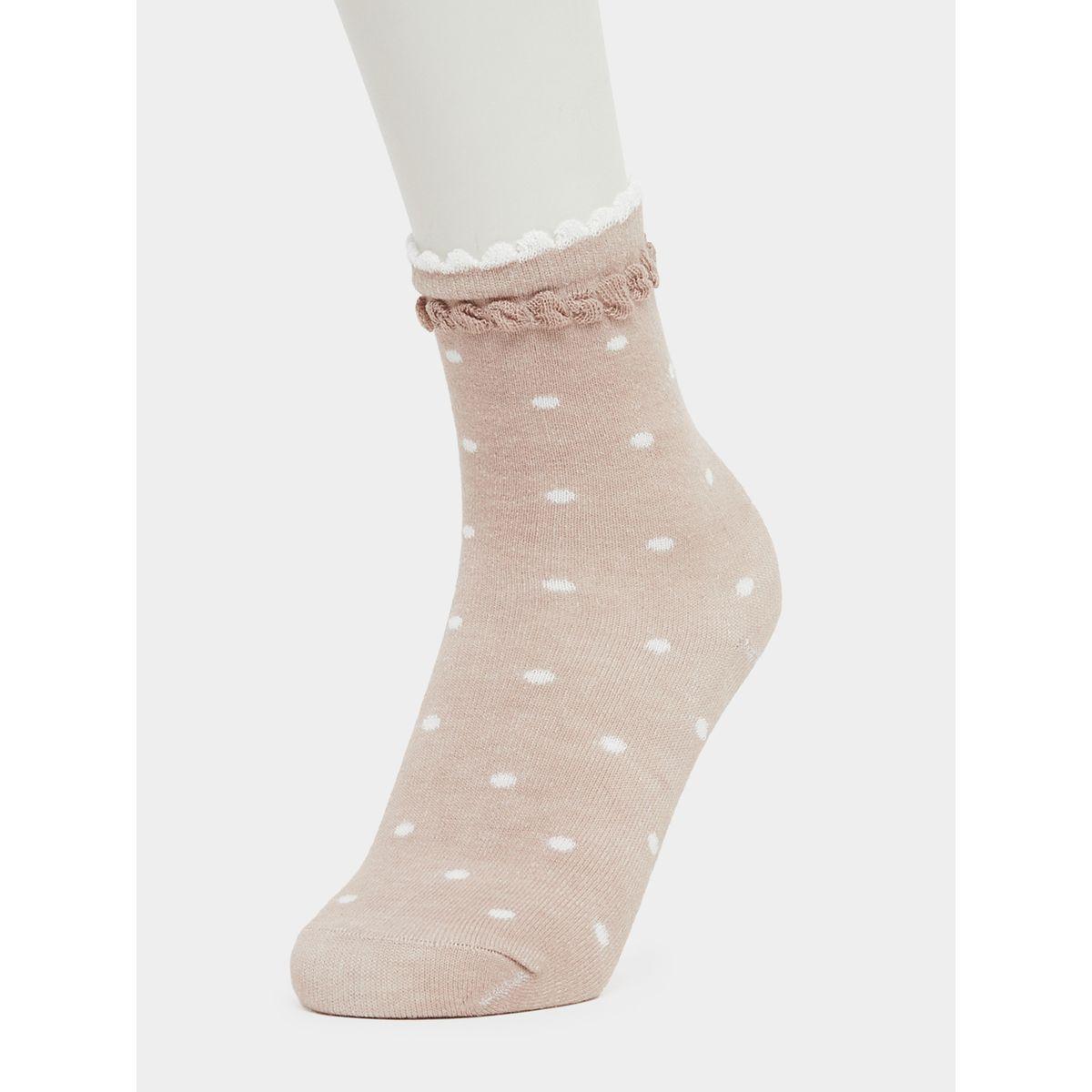 مجموعة من 3 جوارب بطبعة نقاط بولكا-women-socksandstockings-image-2