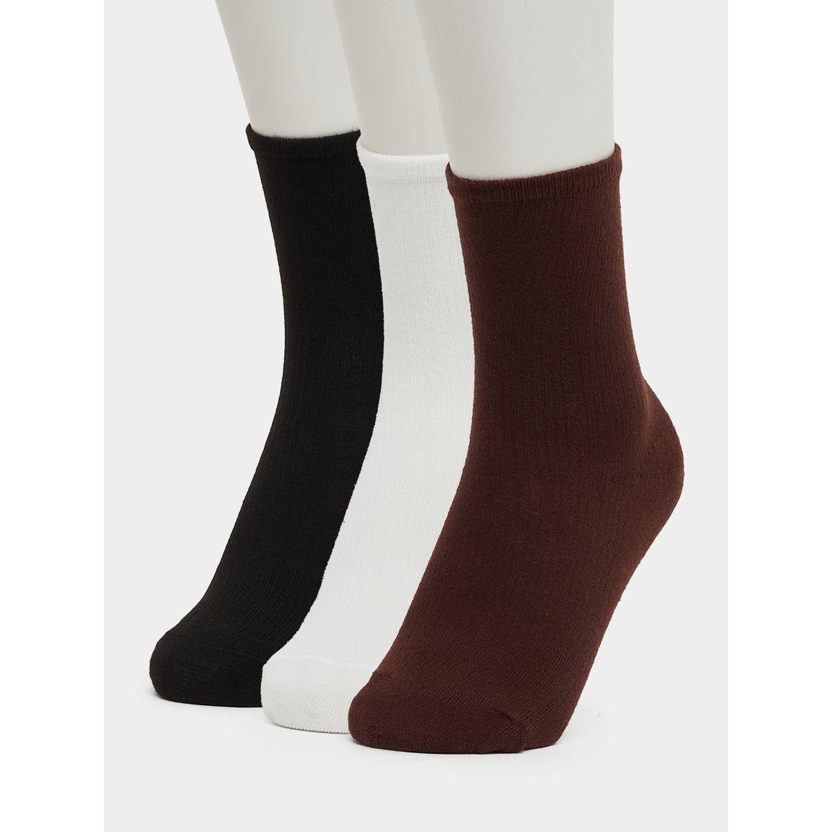 Styli Set of 3 - Plain Crew Socks-women-socksandstockings-image-1