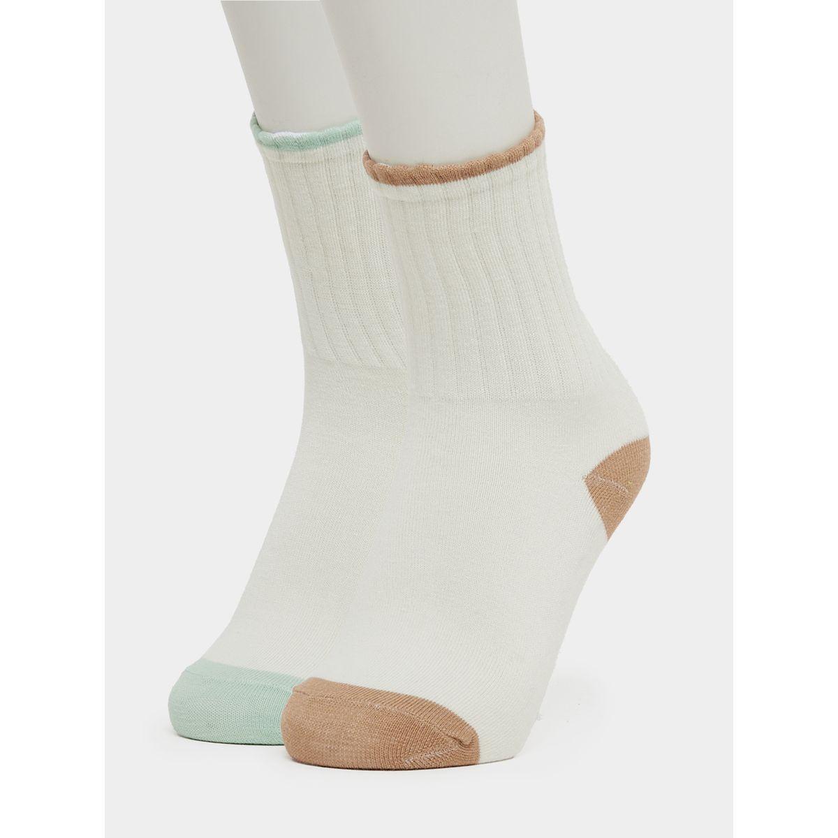 Styli Set of 2 - Color Block Crew Socks-women-socksandstockings-image-1