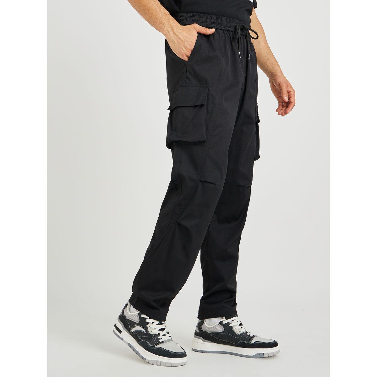 Styli Oversized Open Hem Cargo Joggers with Panel Detail-men-clothing-bottoms-joggers-image-1