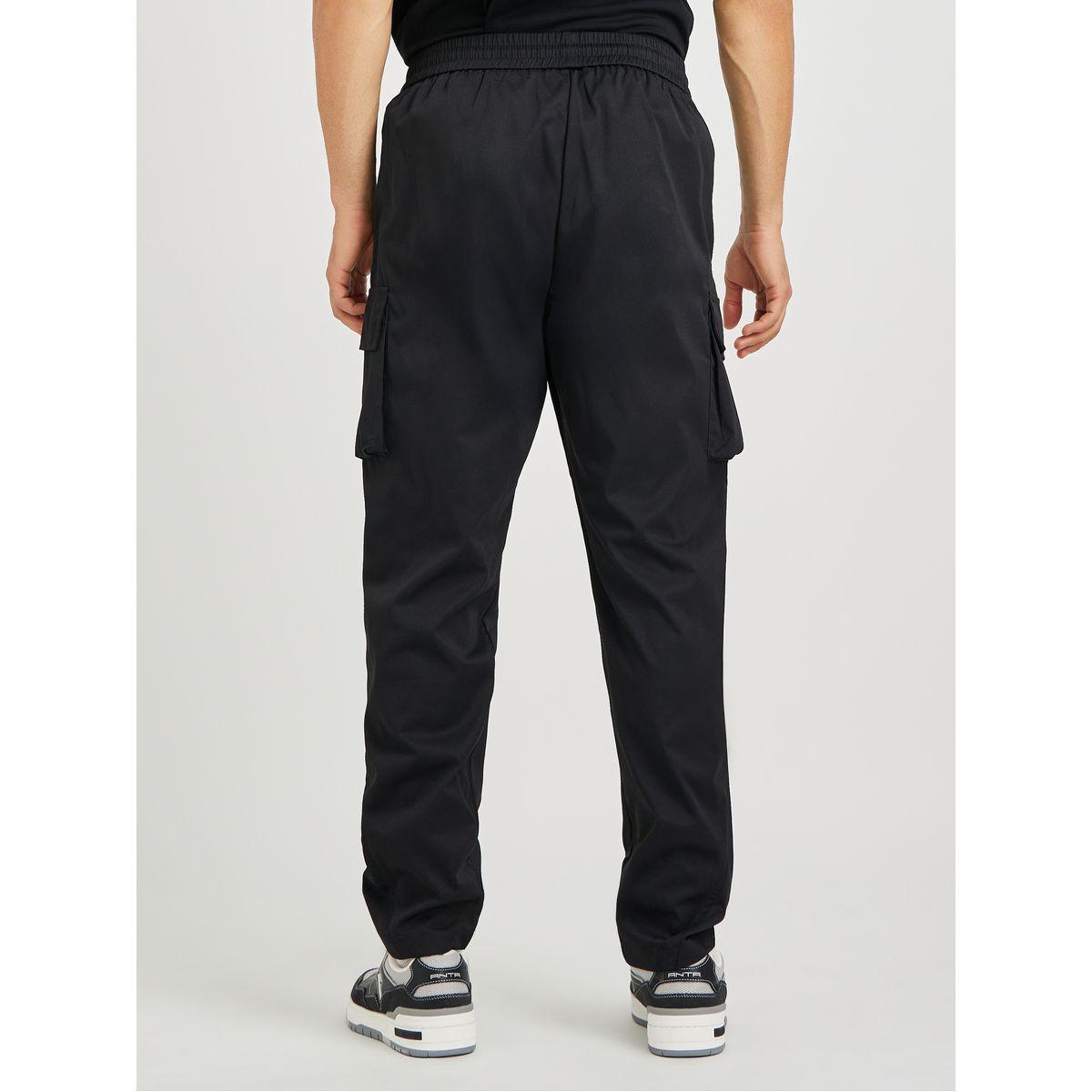 جوغر كارجو فضفاض بحافة مفتوحة مع أربطة-men-clothing-bottoms-joggers-image-4