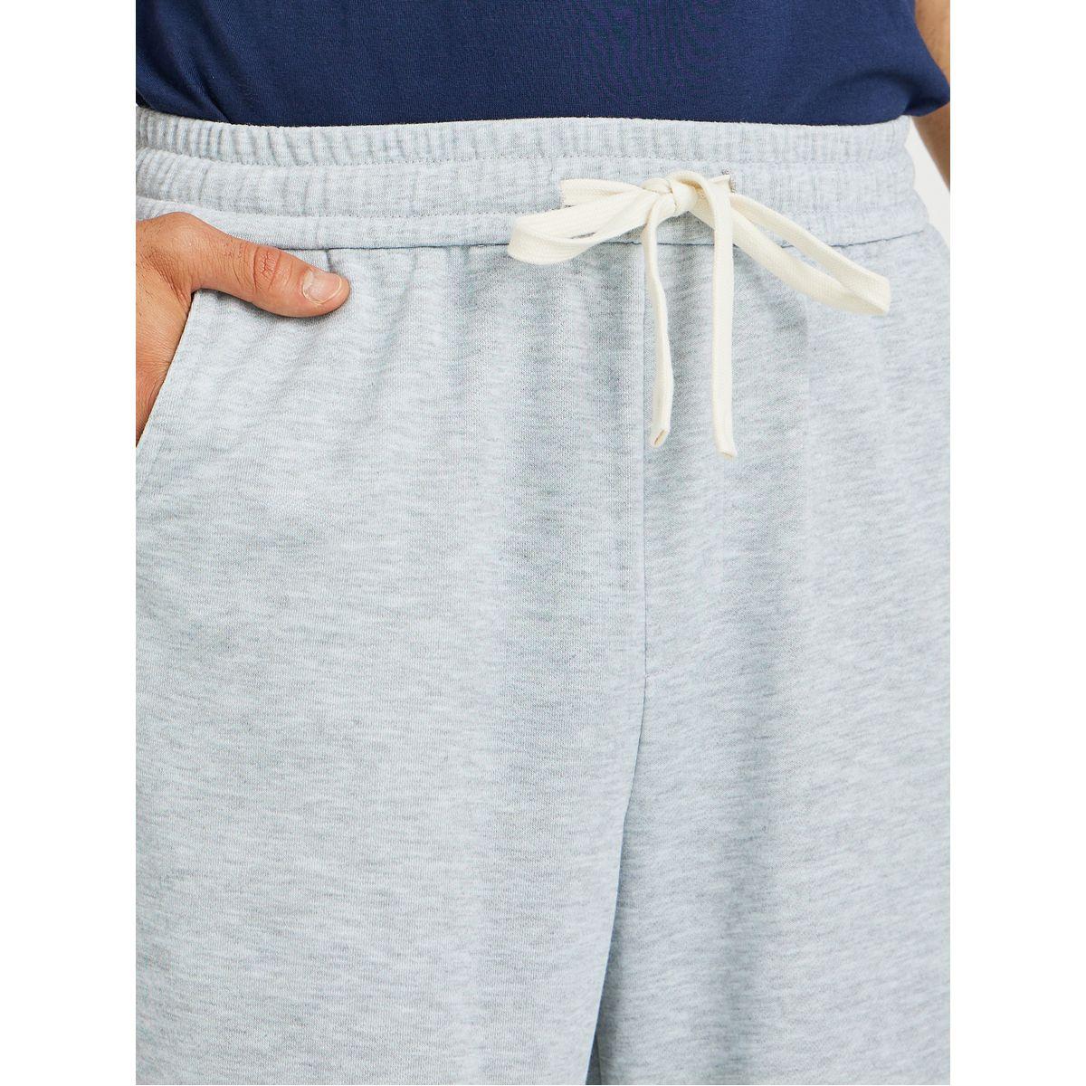 Styli Men Grey Solid Relaxed Fit Open Hem Joggers with Side Panel Detail-men-clothing-bottoms-joggers-image-3
