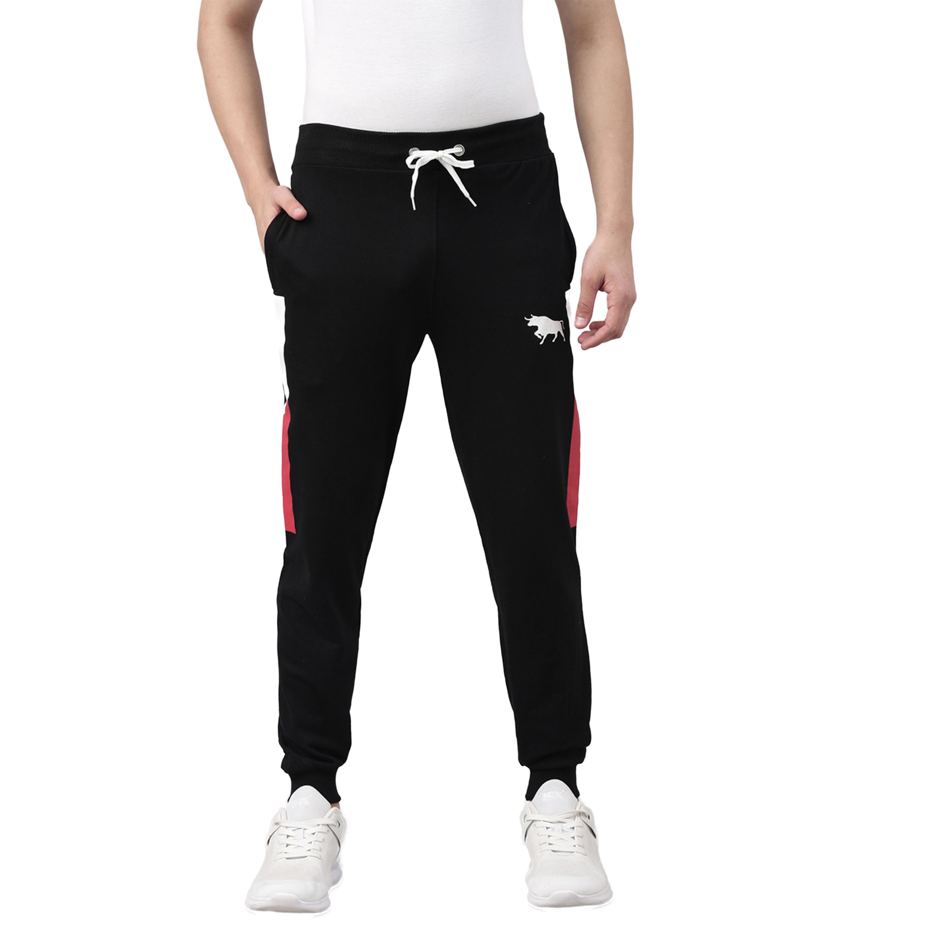 بوشيرت × ستايلي-  بنطال رياضي متوسط ​​الارتفاع قصّة عادية مع رباط-men-clothing-bottoms-joggers-image-1
