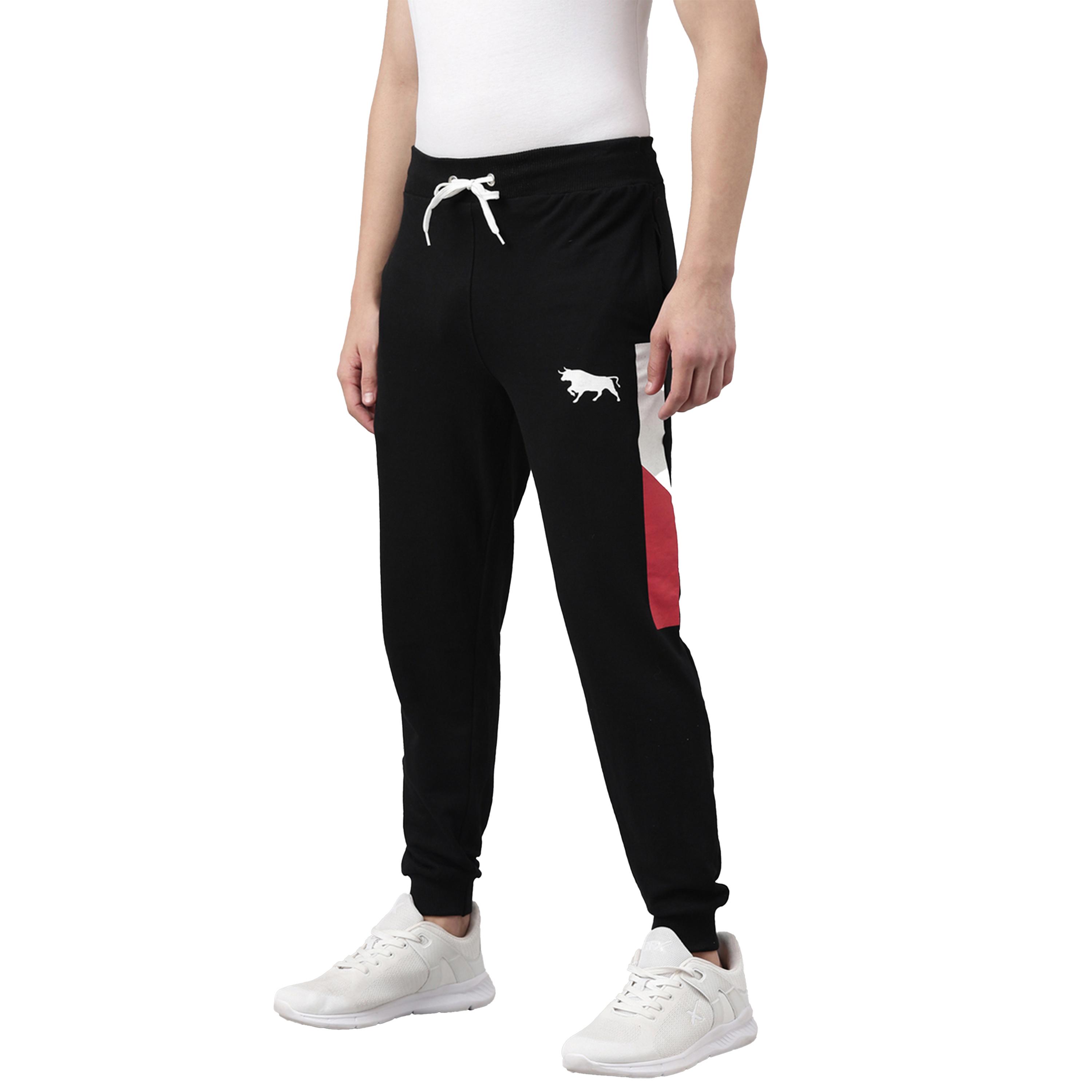 بوشيرت × ستايلي-  بنطال رياضي متوسط ​​الارتفاع قصّة عادية مع رباط-men-clothing-bottoms-joggers-image-2