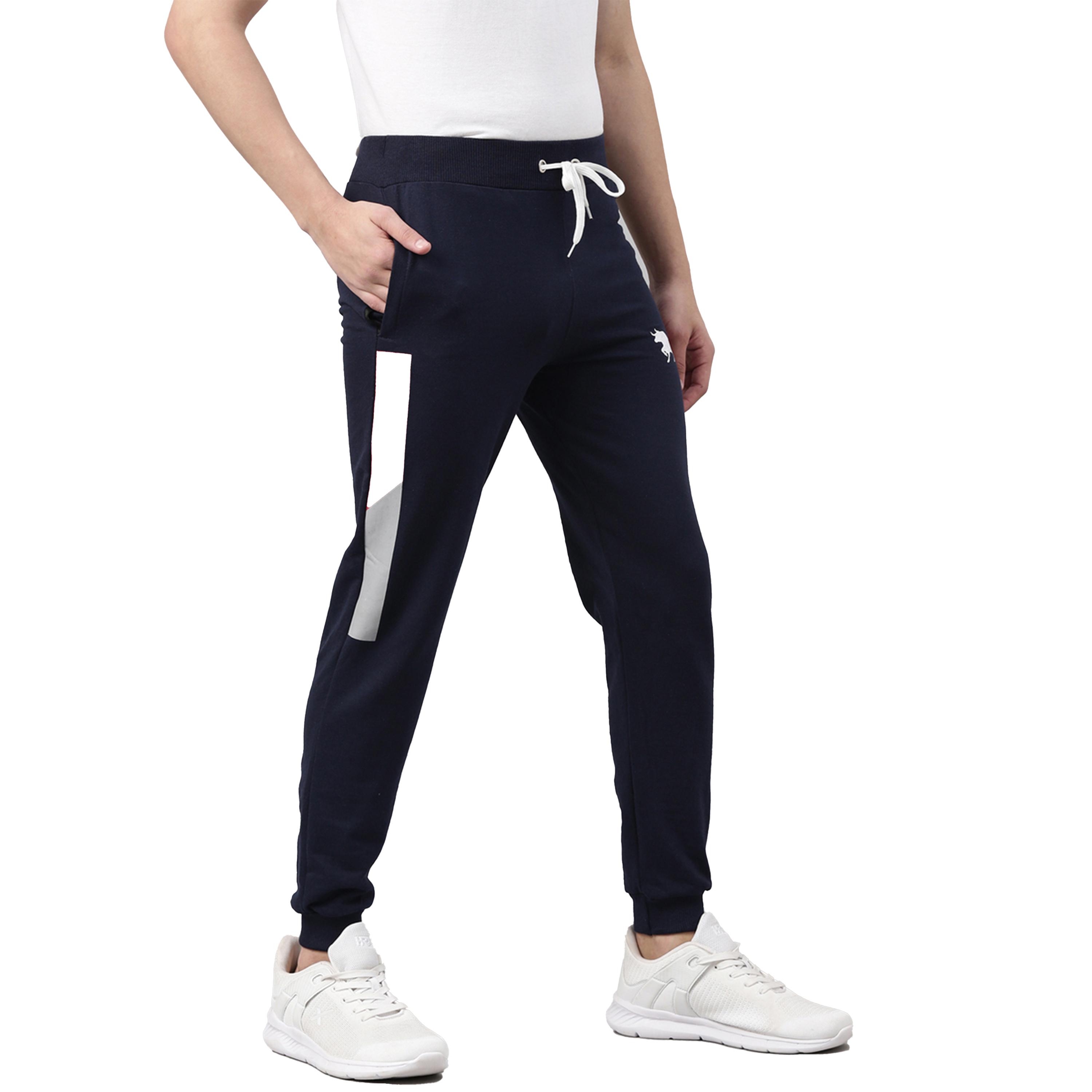 بوشيرت × ستايلي-  بنطال رياضي متوسط ​​الارتفاع بطبعات وقصة عادية مع رباط-men-clothing-bottoms-joggers-image-3