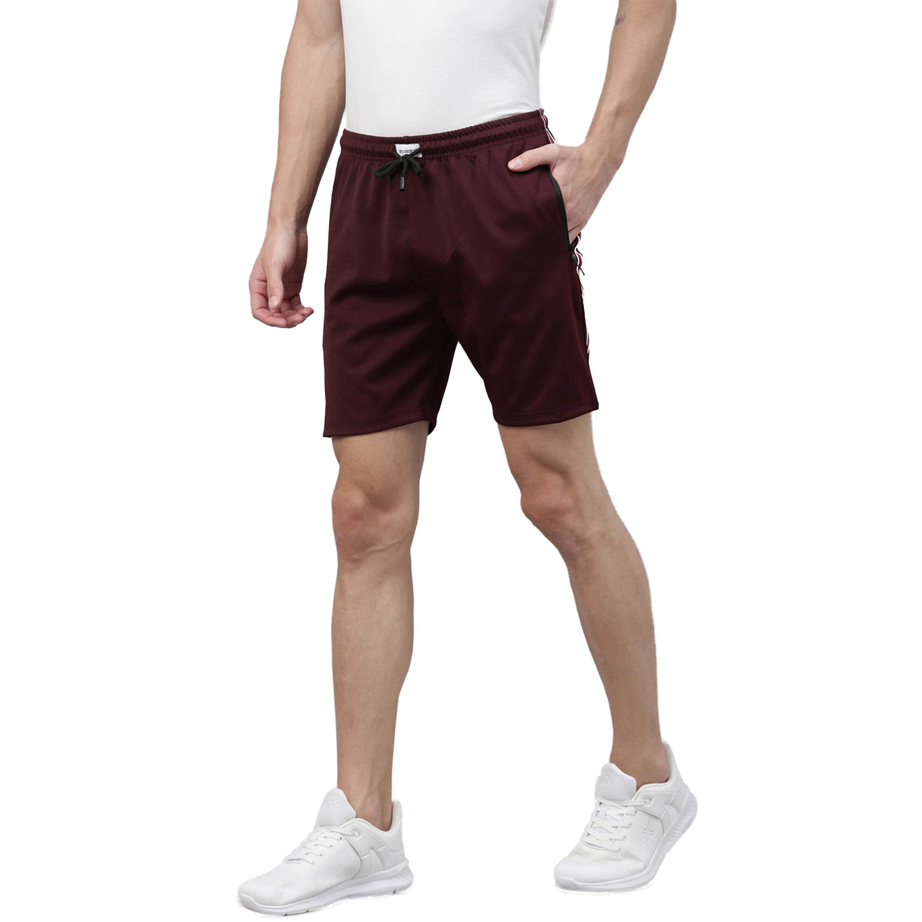 Bushirt X Styli Side Tape Regular Fit Shorts with Drawstring-men-clothing-bottoms-shorts-image-1