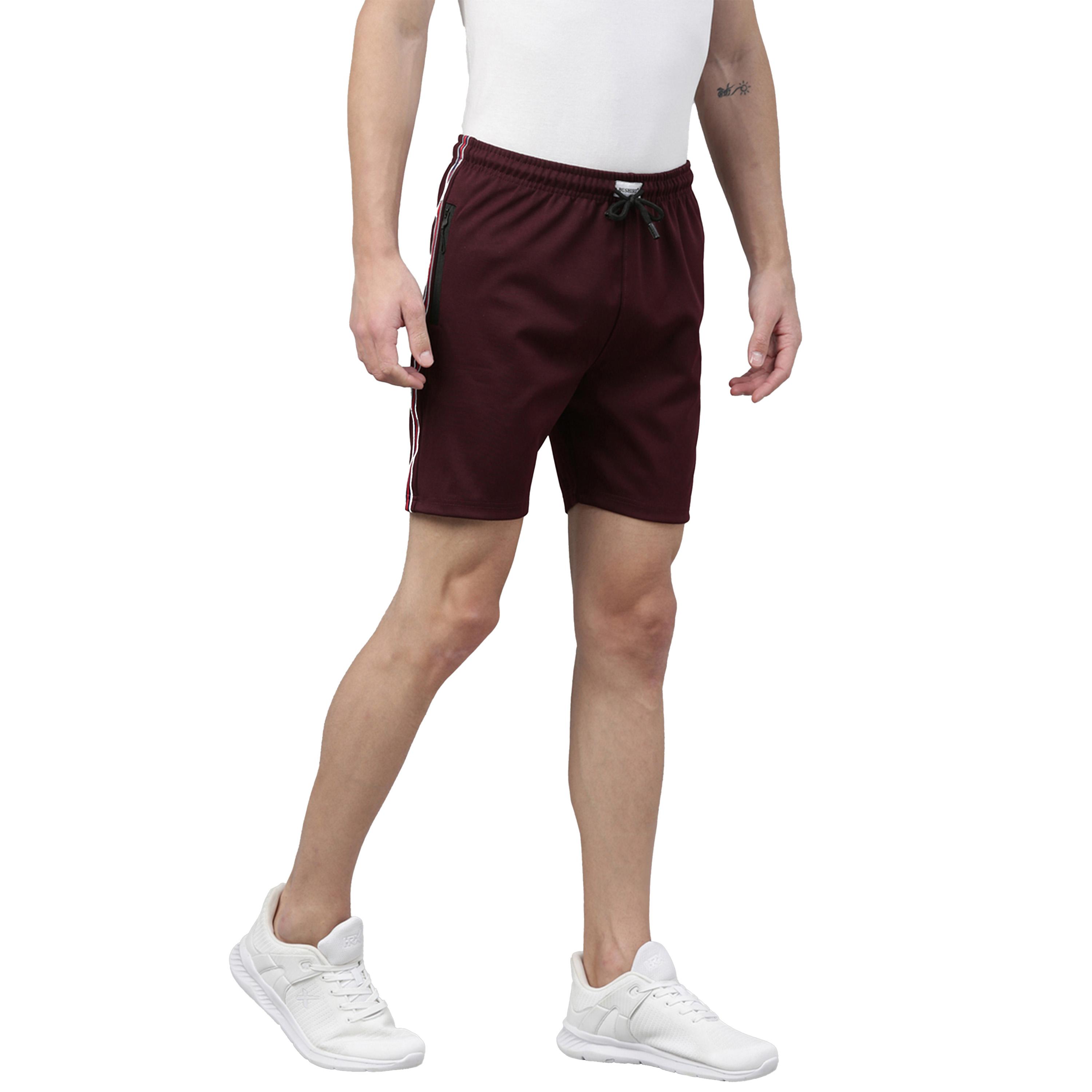 بوشيرت × ستايلي-  شورت بشريط جانبي وقصة عادية مع رباط-men-clothing-bottoms-shorts-image-4
