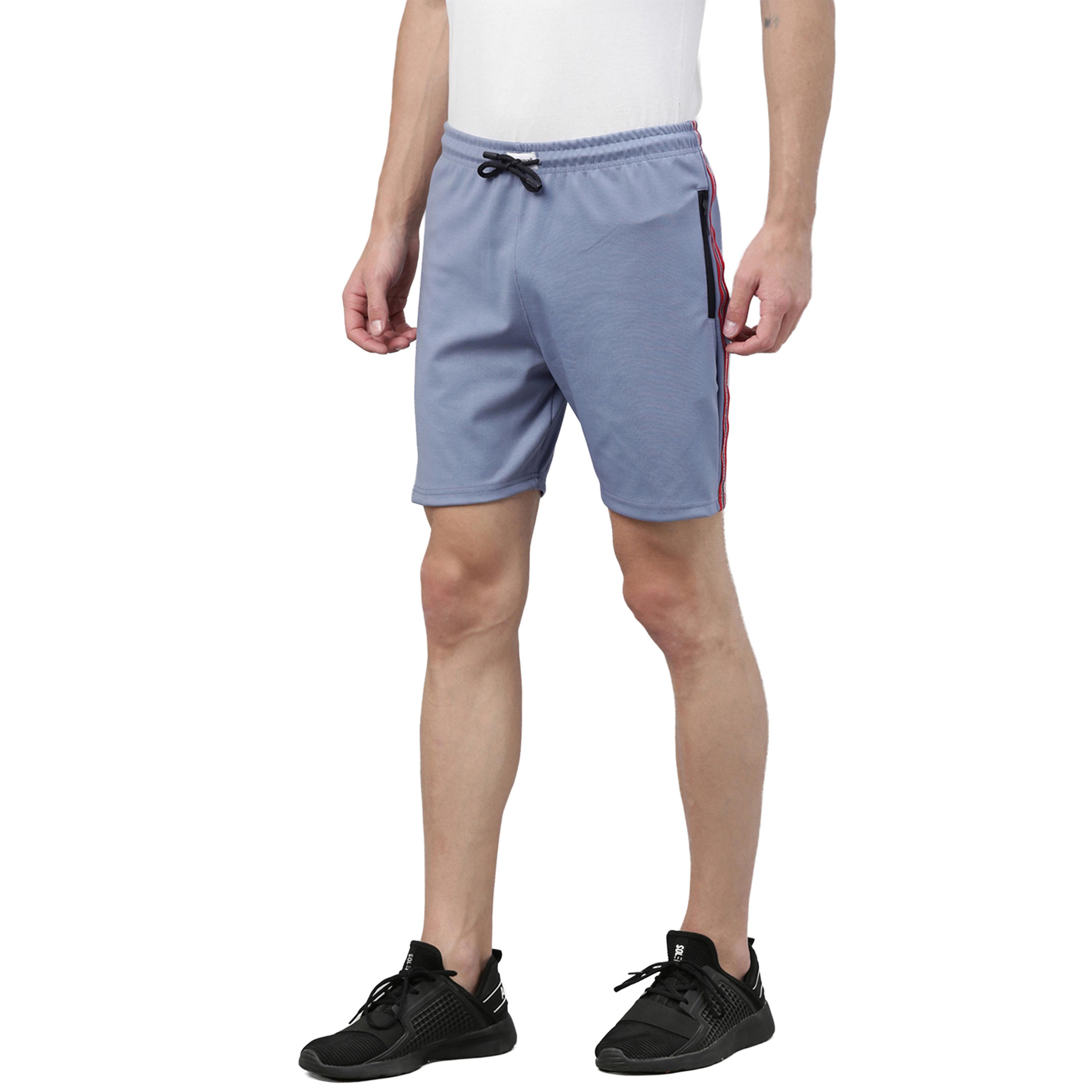 Bushirt X Styli Side Tape Drawstring Shorts with Zipped Pockets-men-clothing-bottoms-shorts-image-1