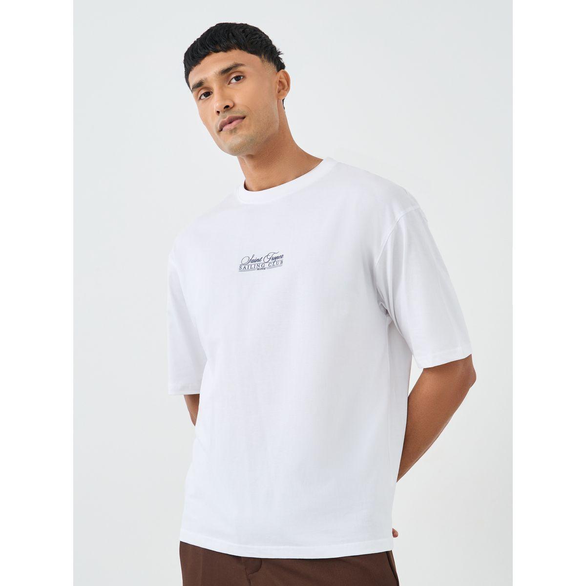 تيشيرت فضفاض بطبعة جرافيك وياقة دائرية-men-clothing-tshirtsandpolos-tshirts-image-3