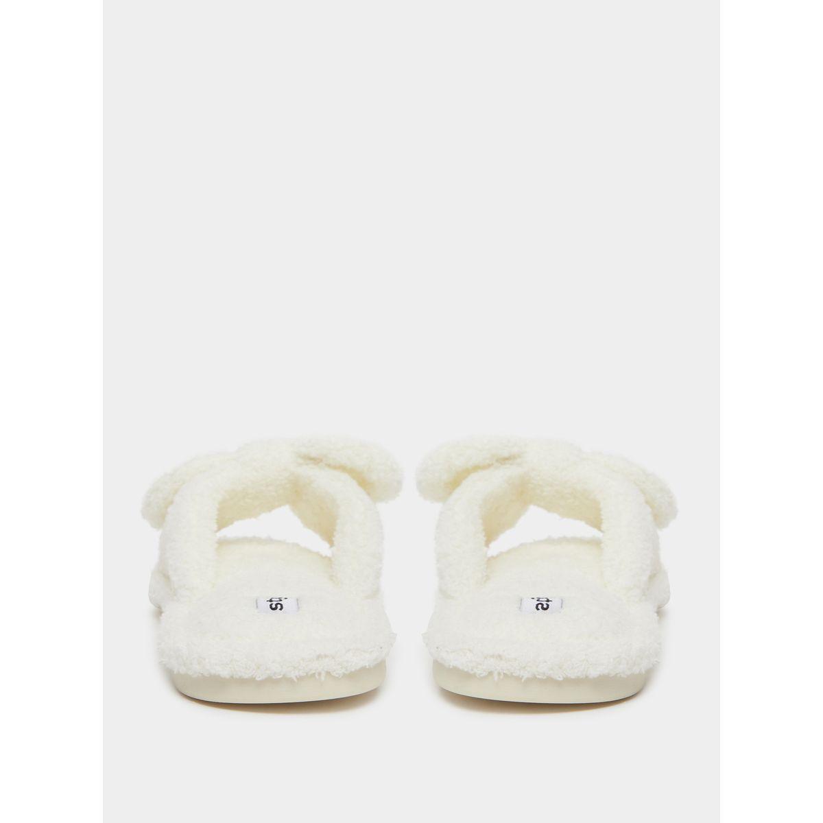 شبشب سهل الارتداء بتفاصيل بارزة الملمس-women-shoes-bedroomslippers-image-4