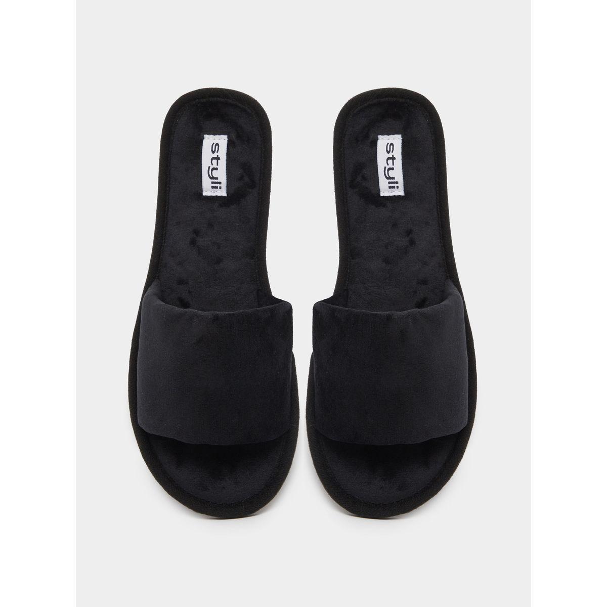 Styli Textured Slip-On Slippers-women-shoes-bedroomslippers-image-12
