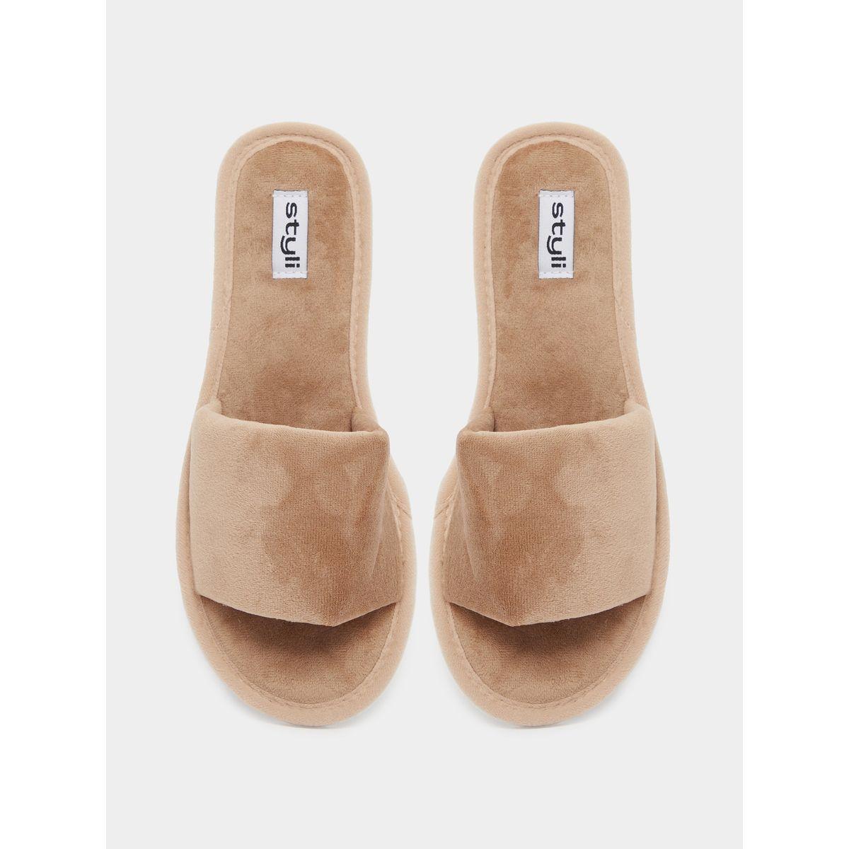 Styli Textured Slip-On Slippers-women-shoes-bedroomslippers-image-11