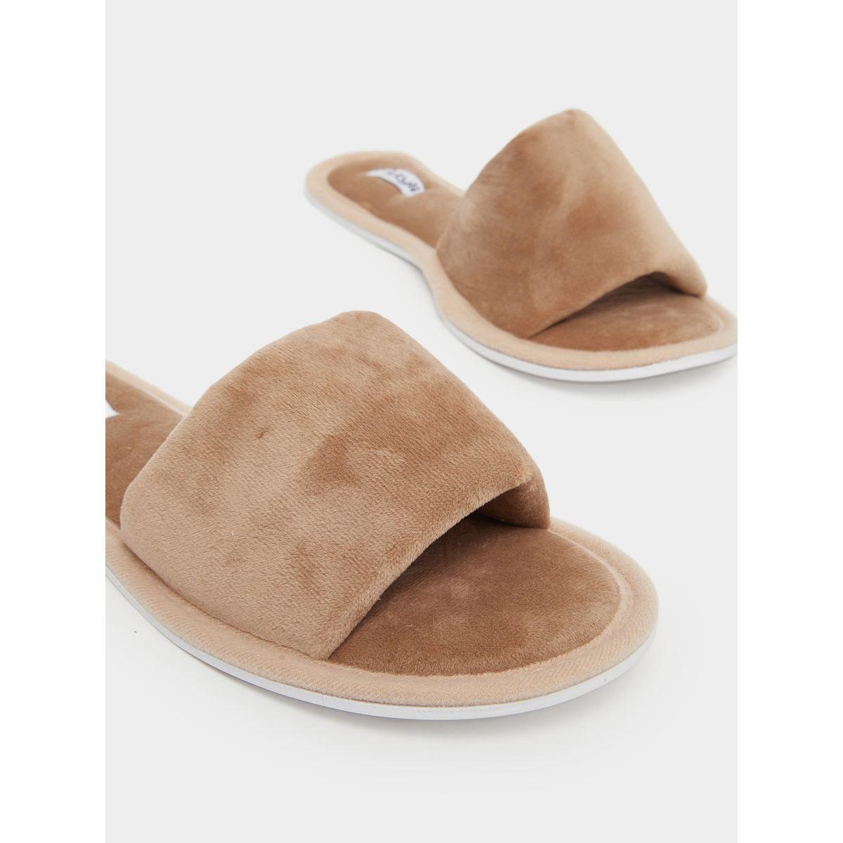 Styli Textured Slip-On Slippers-women-shoes-bedroomslippers-image-9