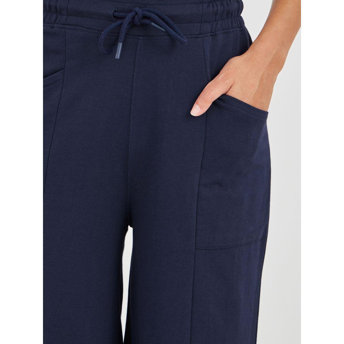 Styli Solid Cut and Sew Wide Leg Joggers-women-clothing-bottoms-joggers-image-3