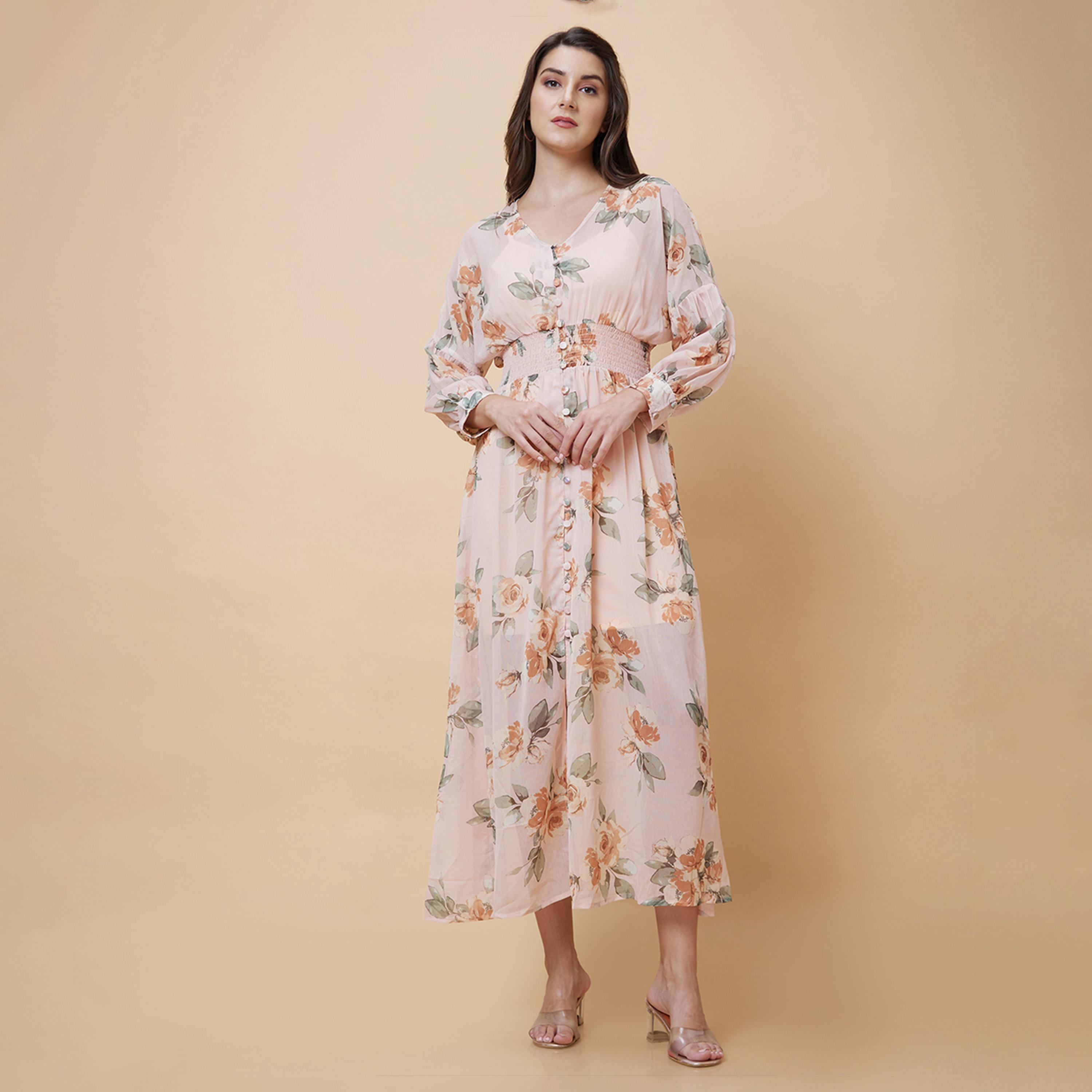 غلوبوس × ستايلي - فستان ميدي بقصة حرف A بطبعات الأزهار وتفاصيل مطرزة-women-clothing-dresses-image-8