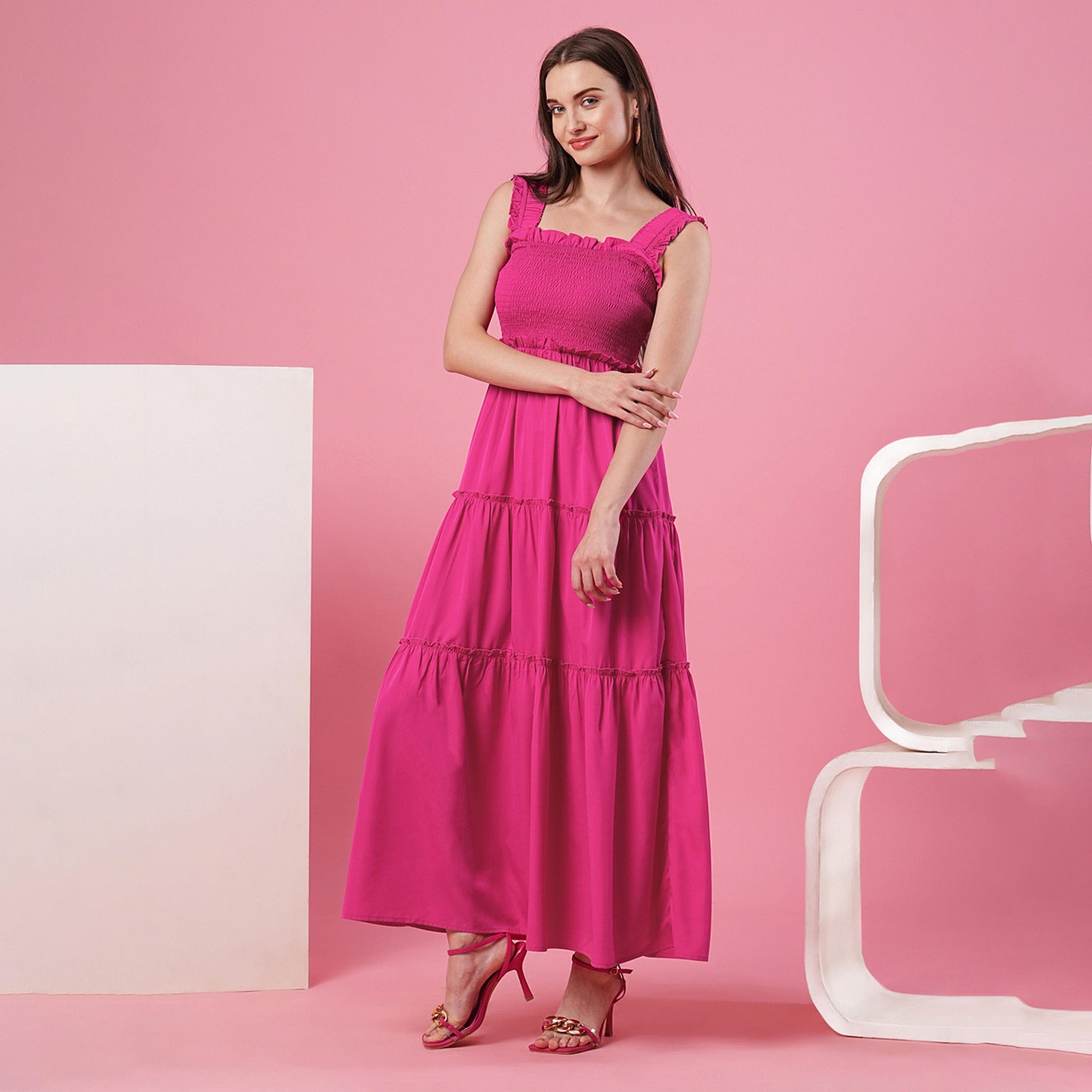 غلوبوس × ستايلي - فستان ماكسي متعدد الطبقات بدون أكمام-women-clothing-dresses-image-2