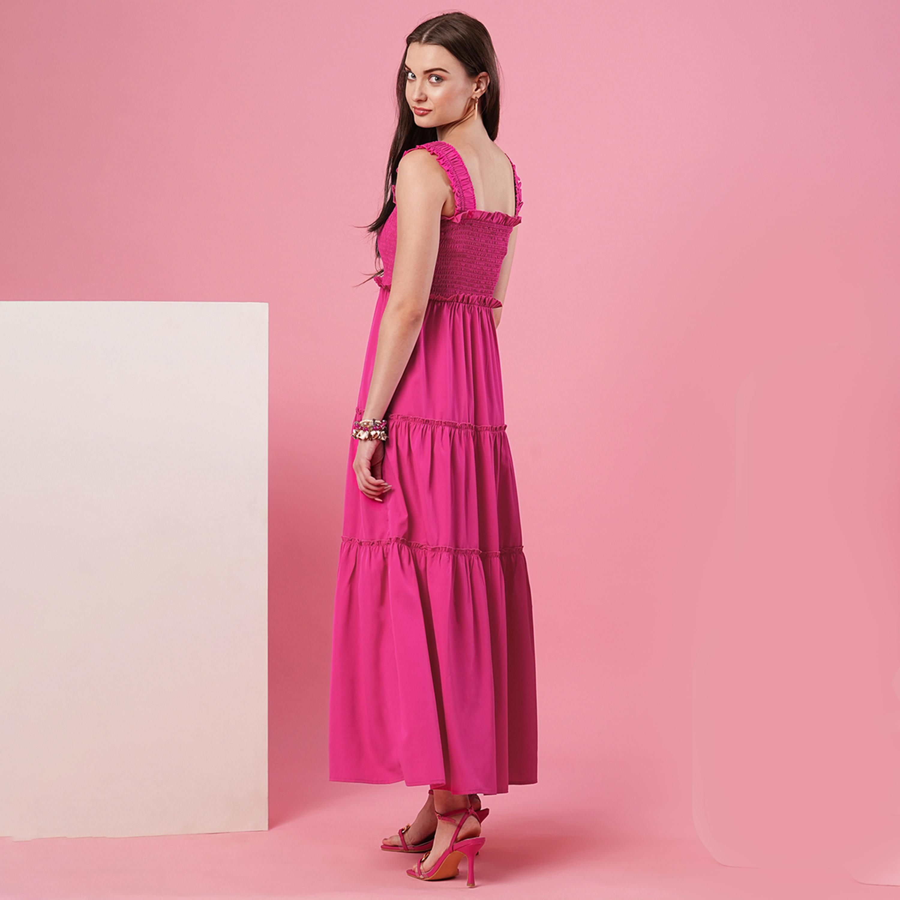 غلوبوس × ستايلي - فستان ماكسي متعدد الطبقات بدون أكمام-women-clothing-dresses-image-3