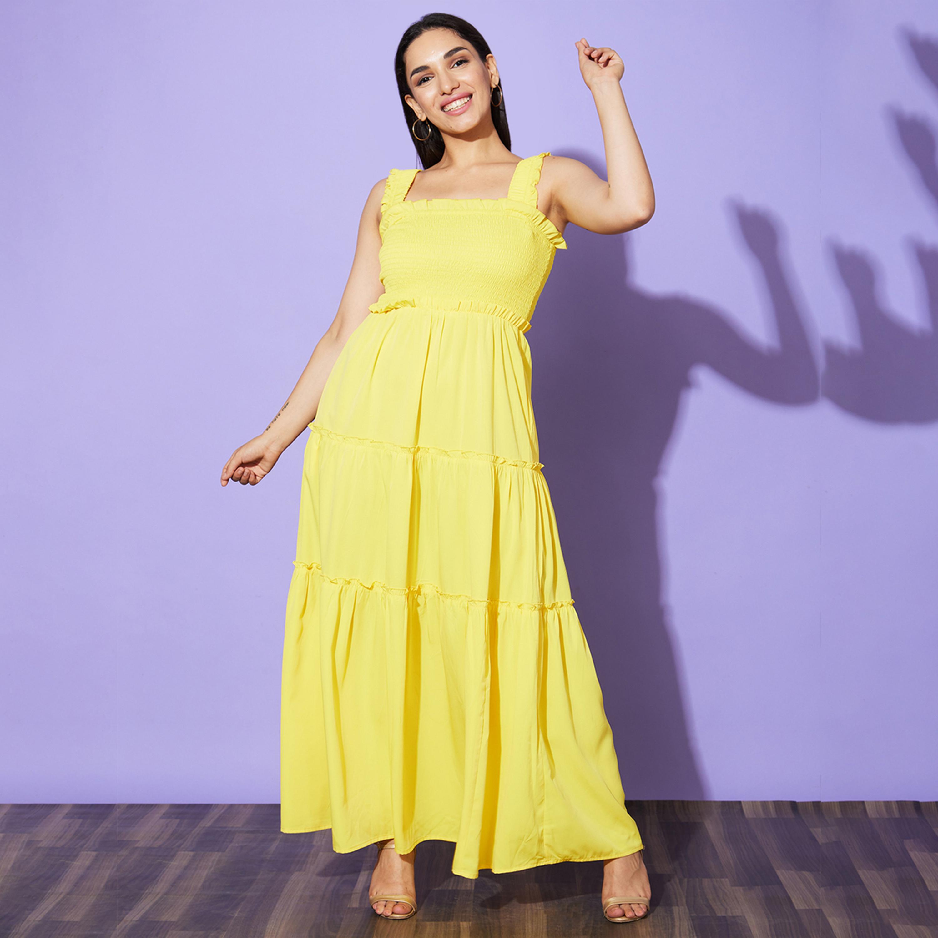 غلوبوس × ستايلي - فستان ماكسي متعدد الطبقات بدون أكمام-women-clothing-dresses-image-1