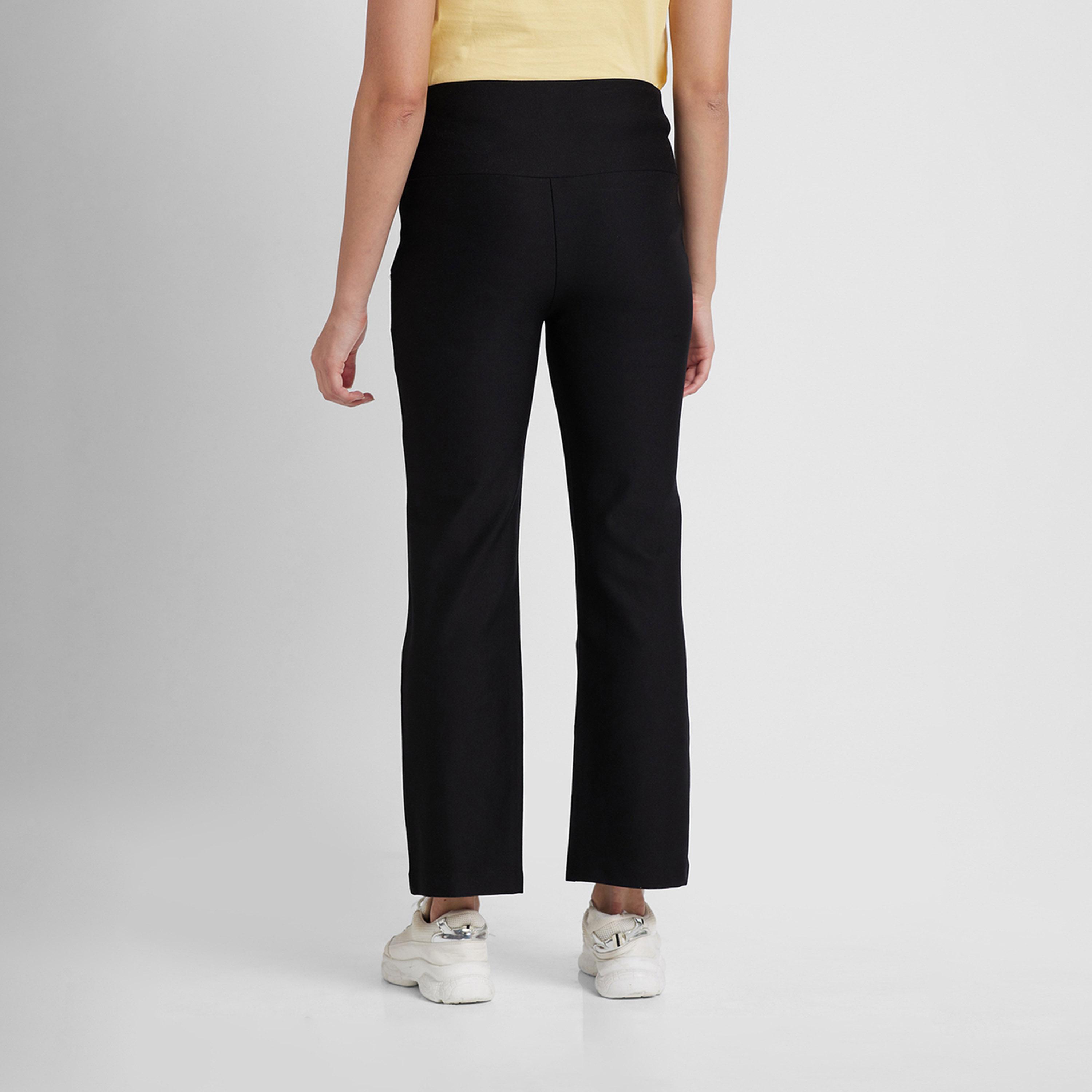 Globus X Styli Solid High Rise Relaxed Fit Treggings-women-clothing-bottoms-leggings-image-3