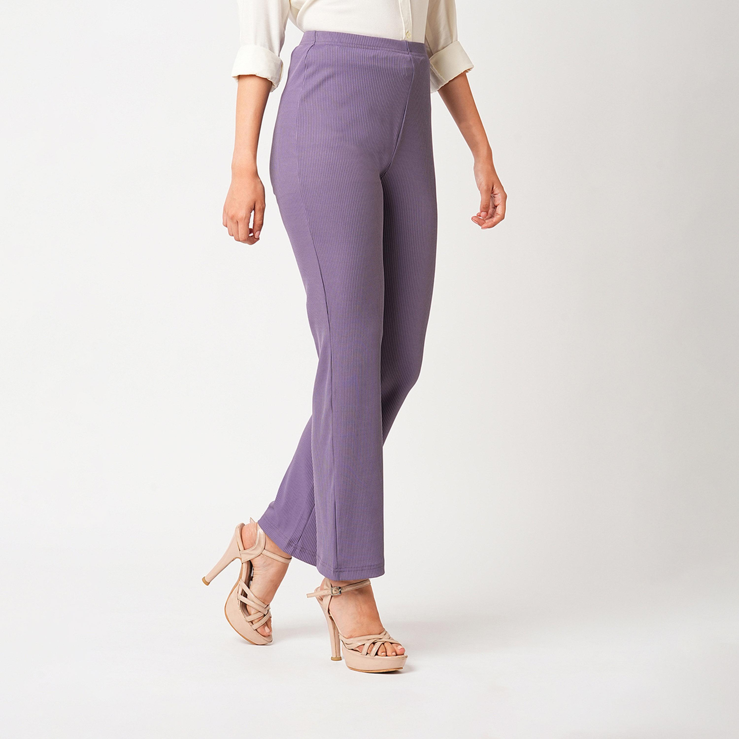 Globus X Styli Rib Knit High-Rise Stretchy Slim Fit Treggings-women-clothing-bottoms-leggings-image-3