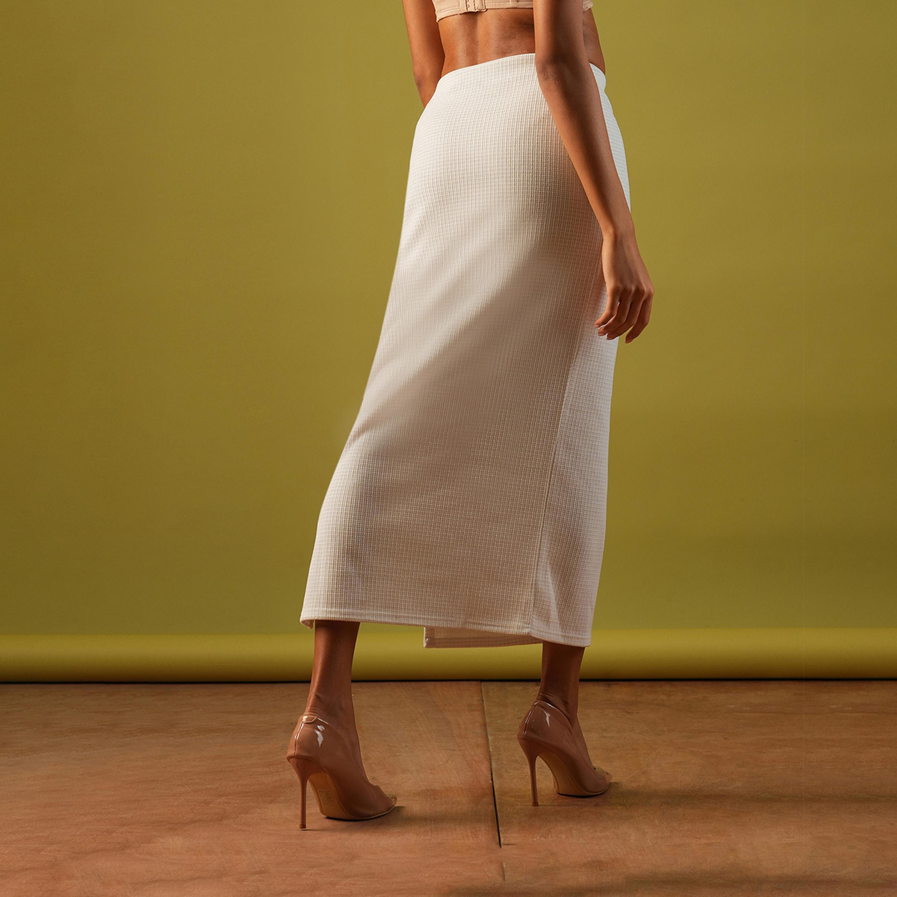 غلوبوس × ستايلي - تنورة ماكسي ضيقة ومطاطية عالية الخصر-women-clothing-bottoms-skirts-image-4