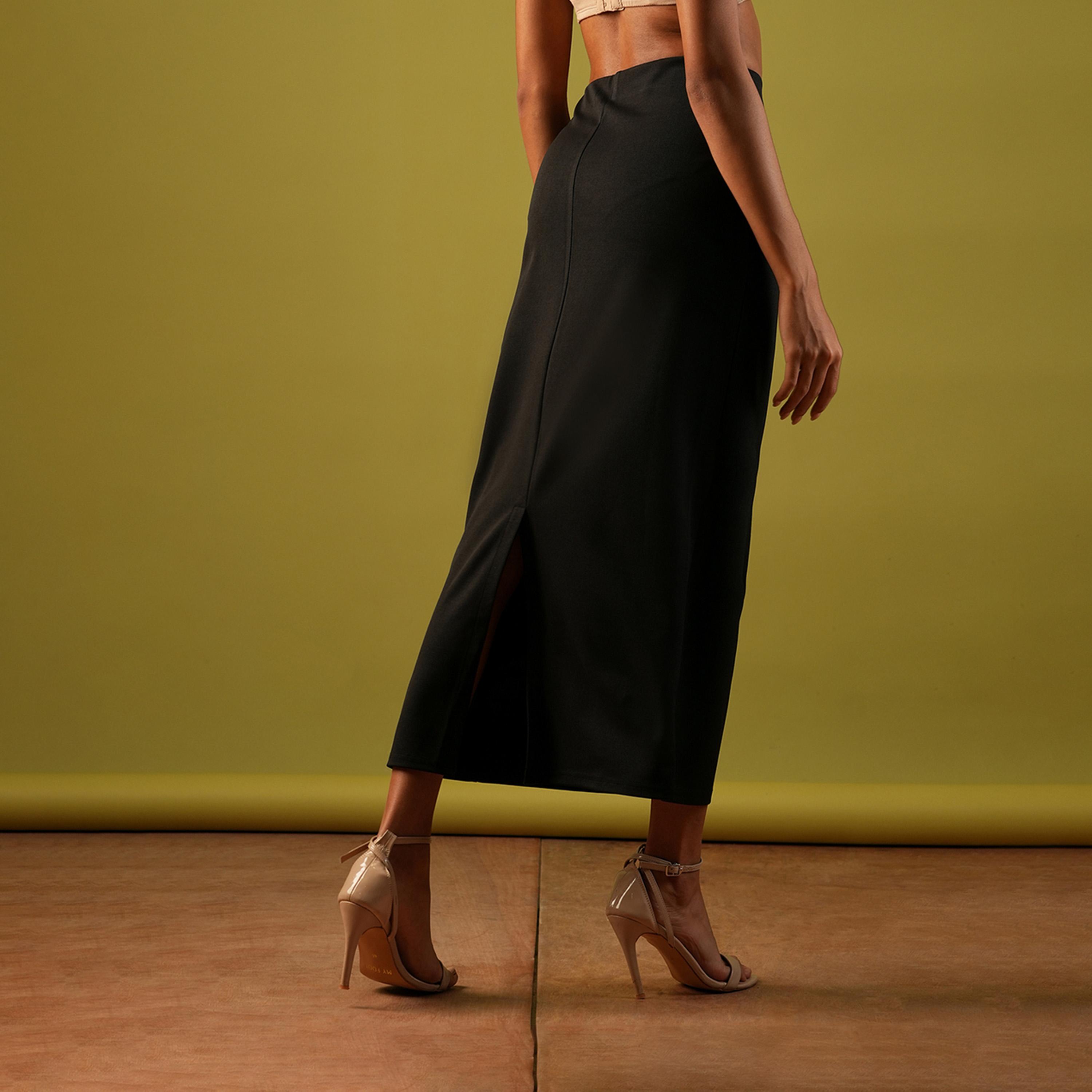 غلوبوس × ستايلي - تنورة متوسطة الطول قابلة للتمدد-women-clothing-bottoms-skirts-image-4