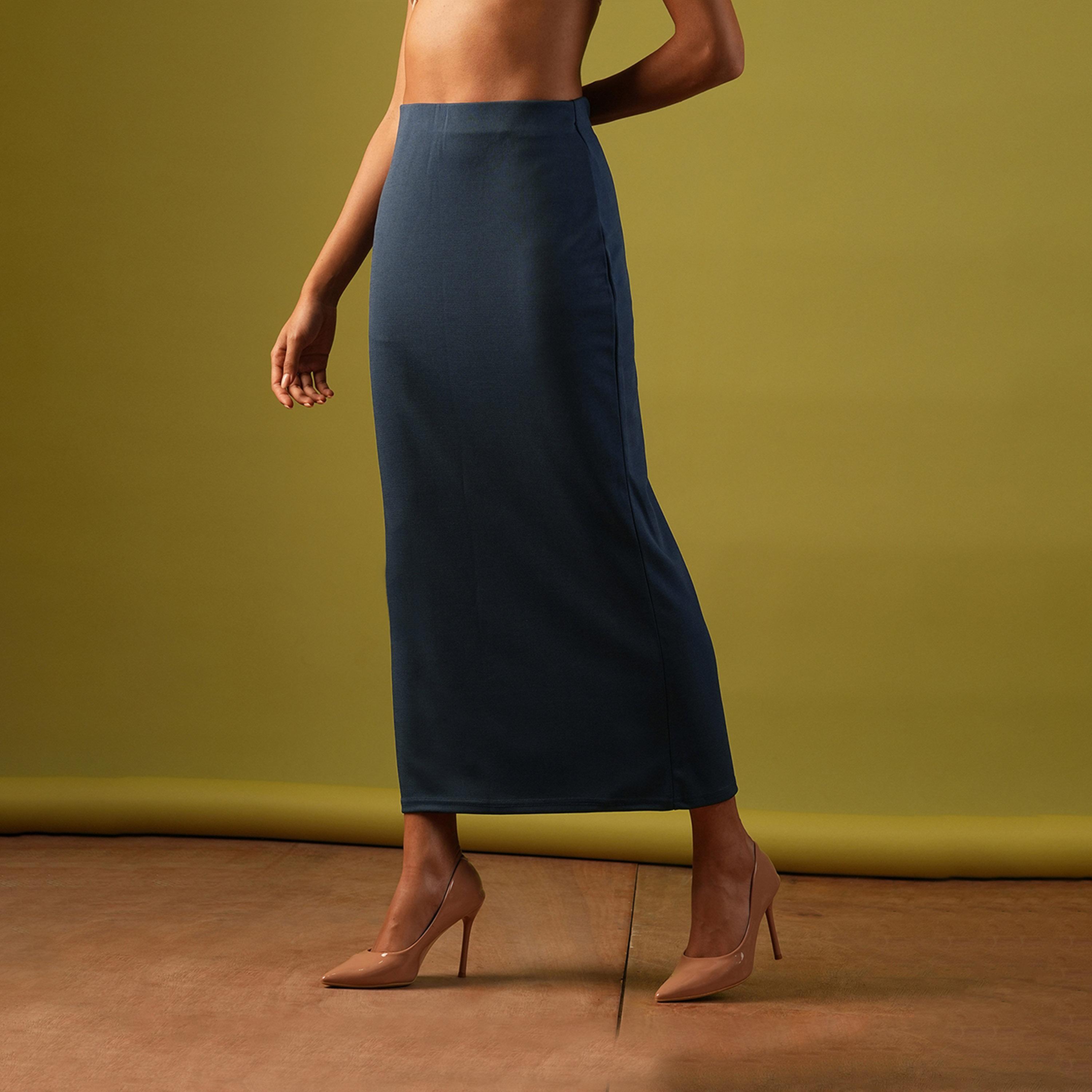 غلوبوس × ستايلي - تنورة متوسطة الطول قابلة للتمدد-women-clothing-bottoms-skirts-image-2