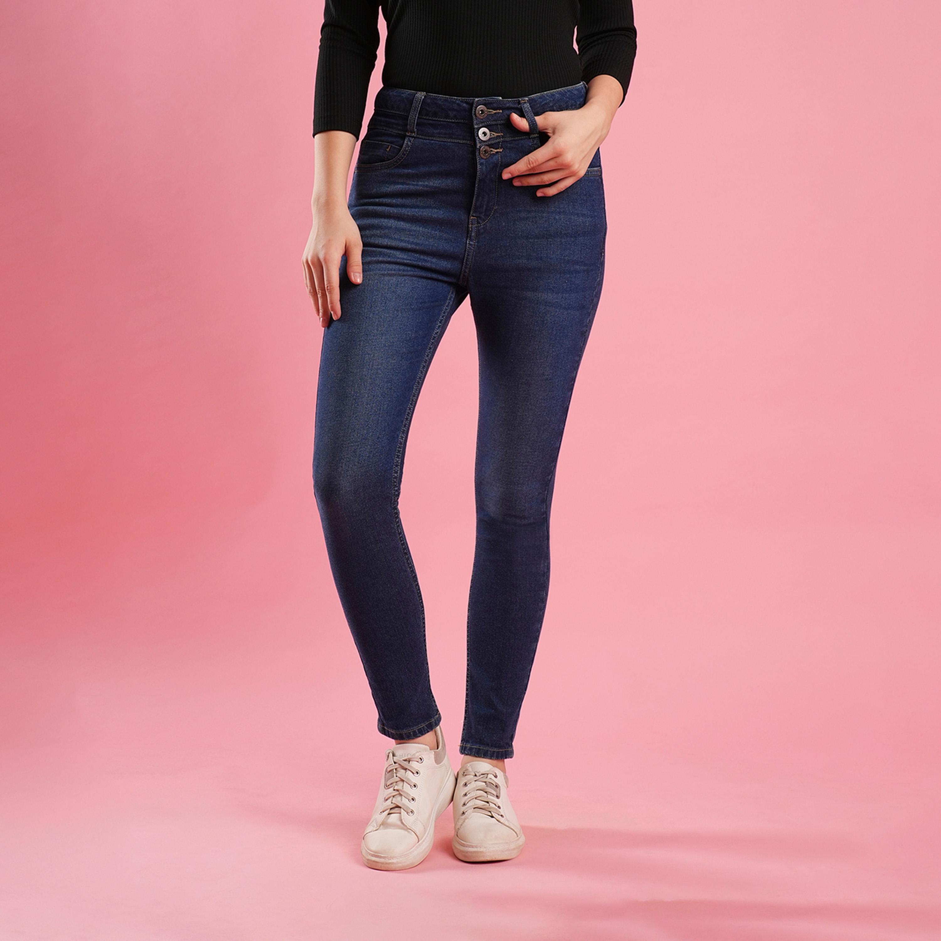 Globus X Styli High Rise Skinny Fit Jeans With Pockets-women-clothing-bottoms-jeans-image-1