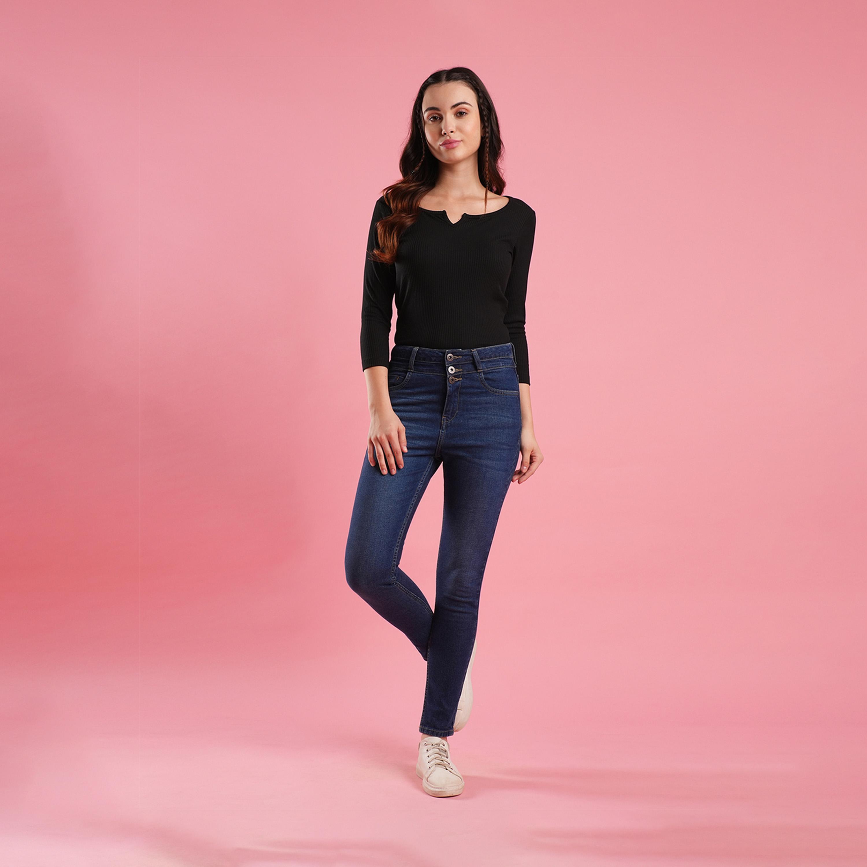 Globus X Styli High Rise Skinny Fit Jeans With Pockets-women-clothing-bottoms-jeans-image-6