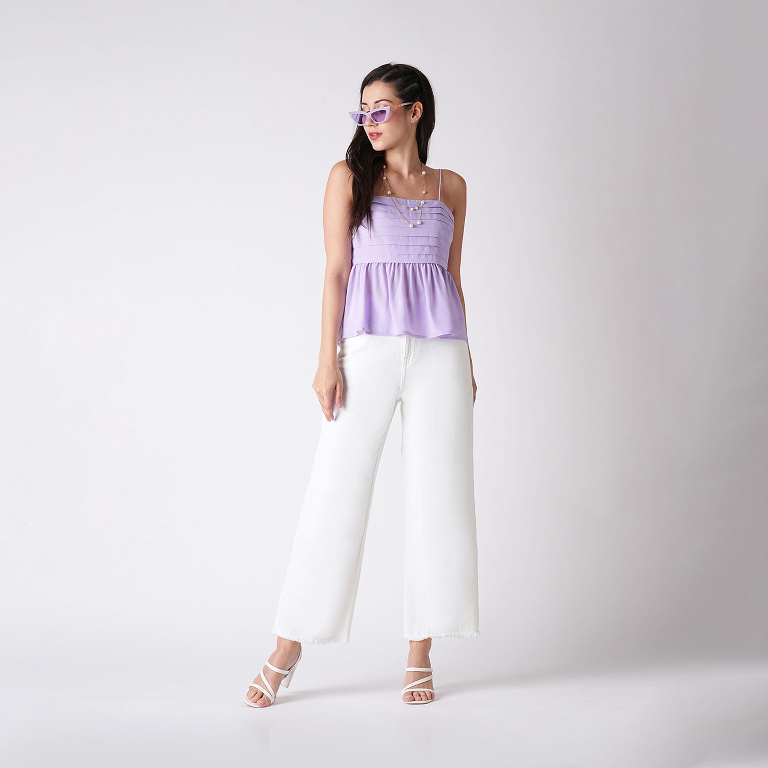 Globus X Styli Solid High Rise Wide Leg Jeans With Pockets-women-clothing-bottoms-jeans-image-5
