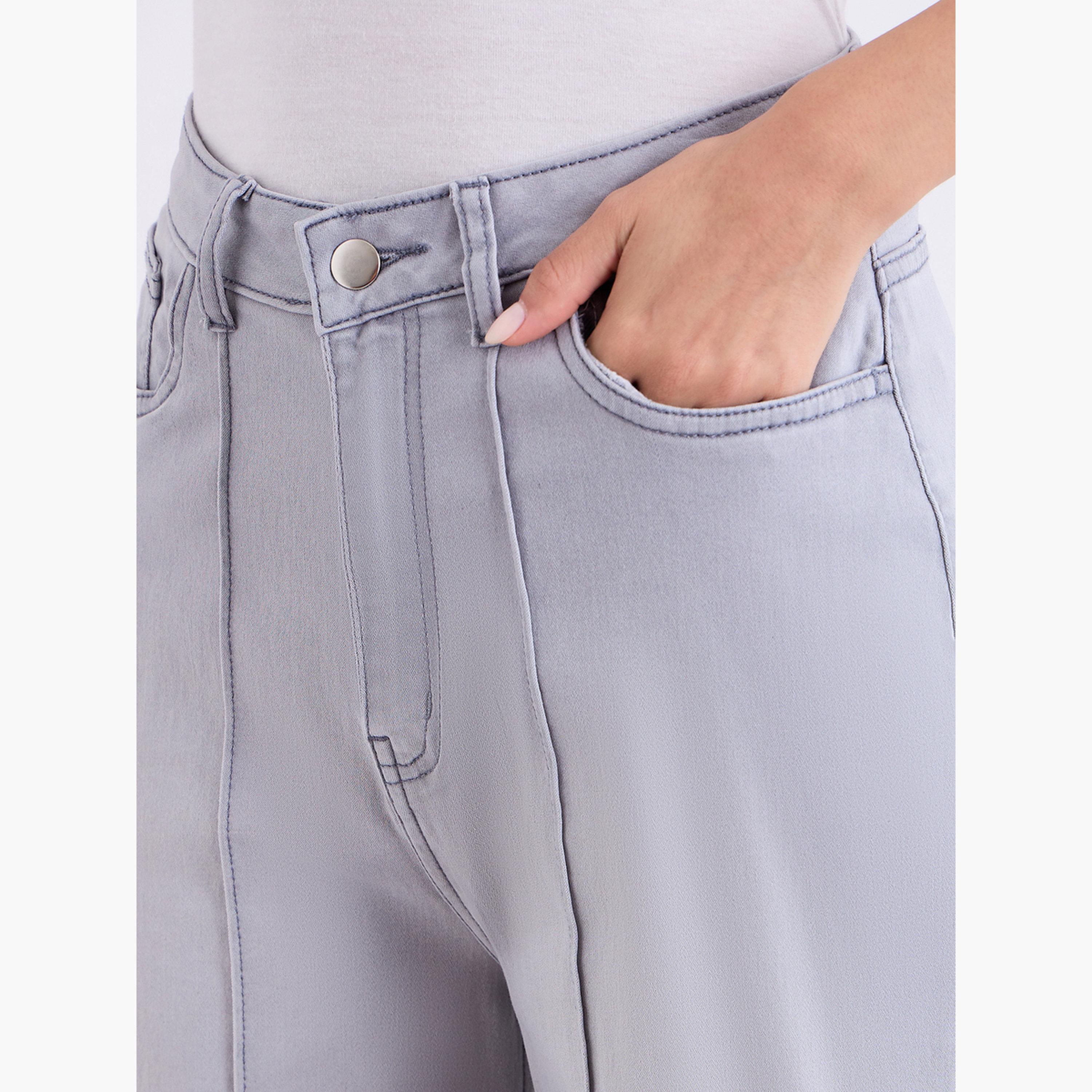 Styli Women Pintuck Detail Wide Leg Jeans-women-clothing-bottoms-jeans-image-5
