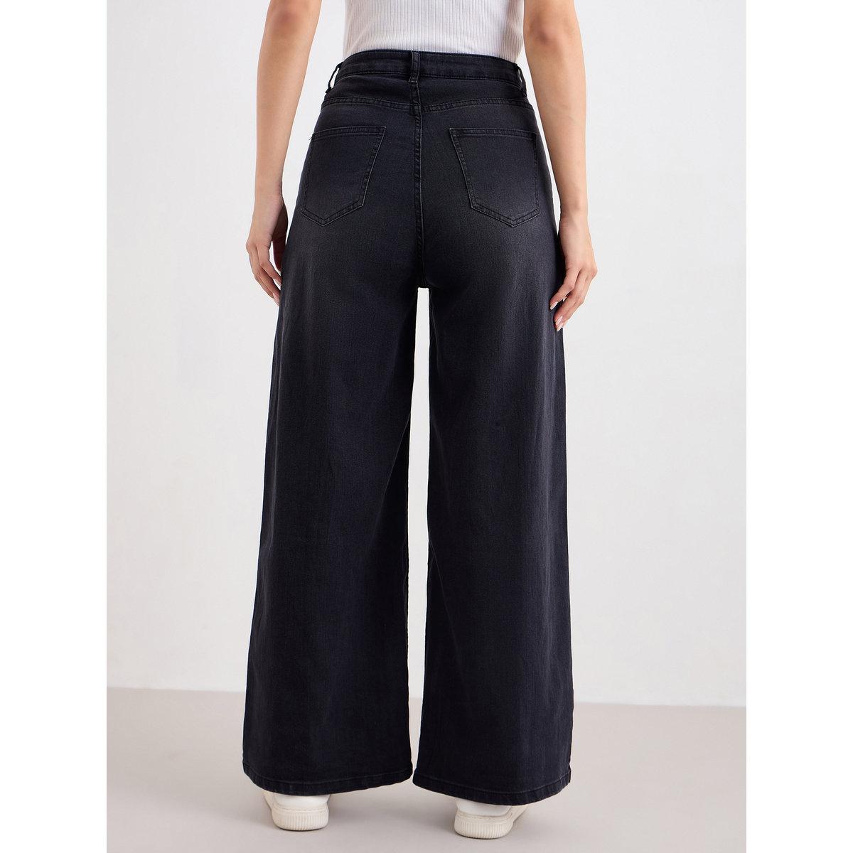 جينز بأرجل واسعة وخصر عالي-women-clothing-bottoms-jeans-image-4