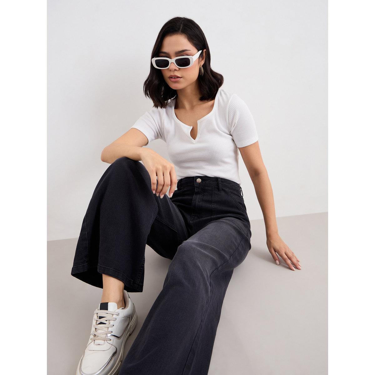 جينز بأرجل واسعة وخصر عالي-women-clothing-bottoms-jeans-image-5