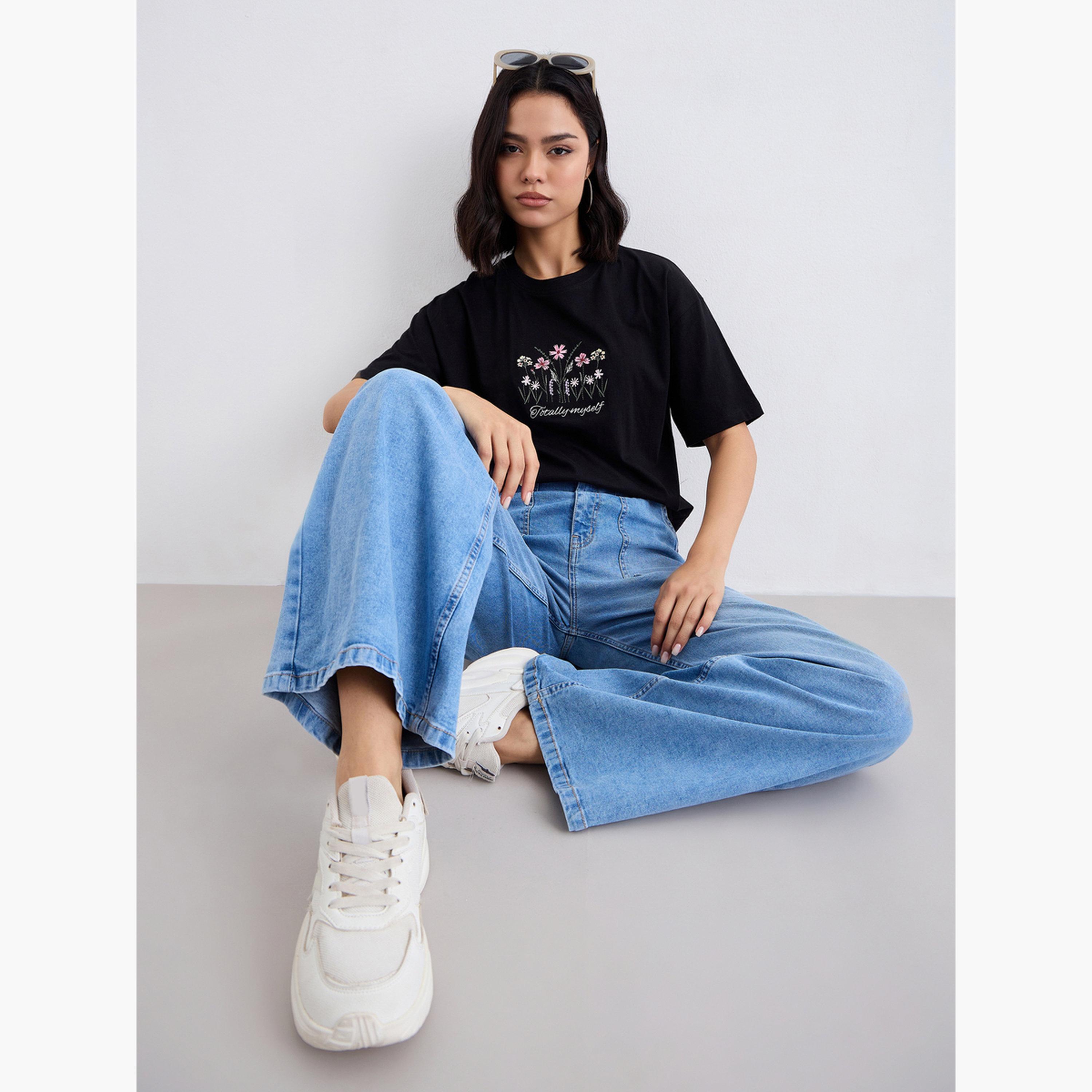 Styli High Rise Wide Leg Washed Out Jeans-women-clothing-bottoms-jeans-image-3