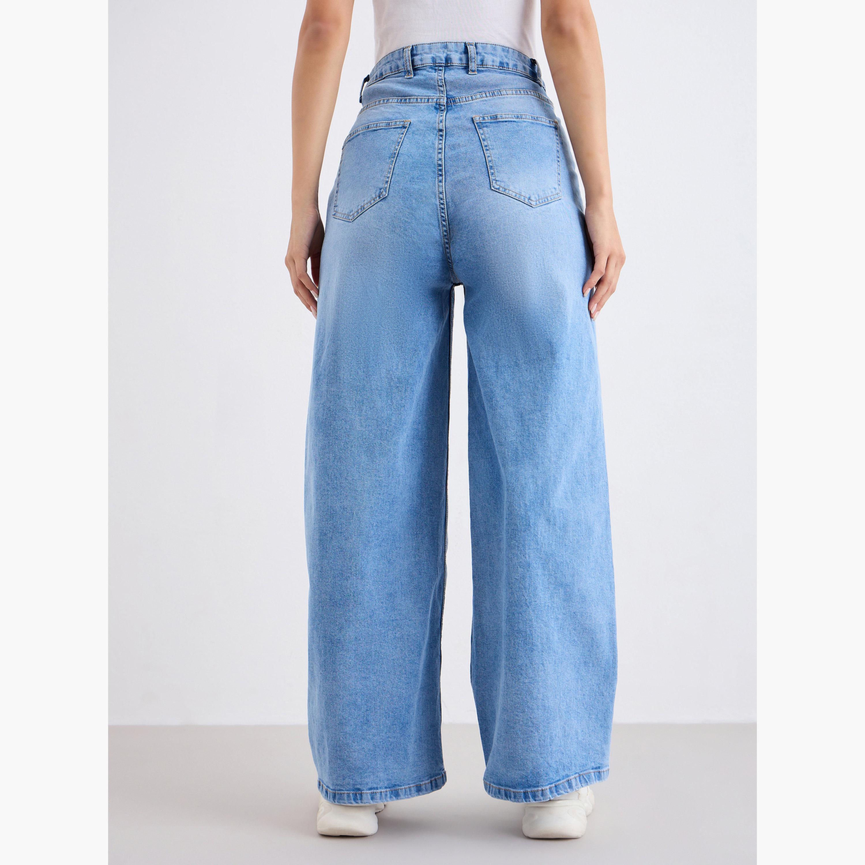 Styli High Rise Wide Leg Washed Out Jeans-women-clothing-bottoms-jeans-image-4