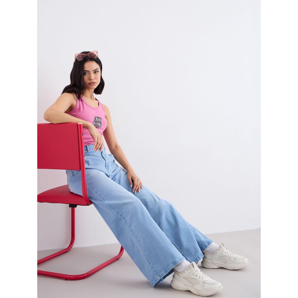 جينز بأرجل واسعة وخصر عالي مع خصر منسوج-women-clothing-bottoms-jeans-image-5