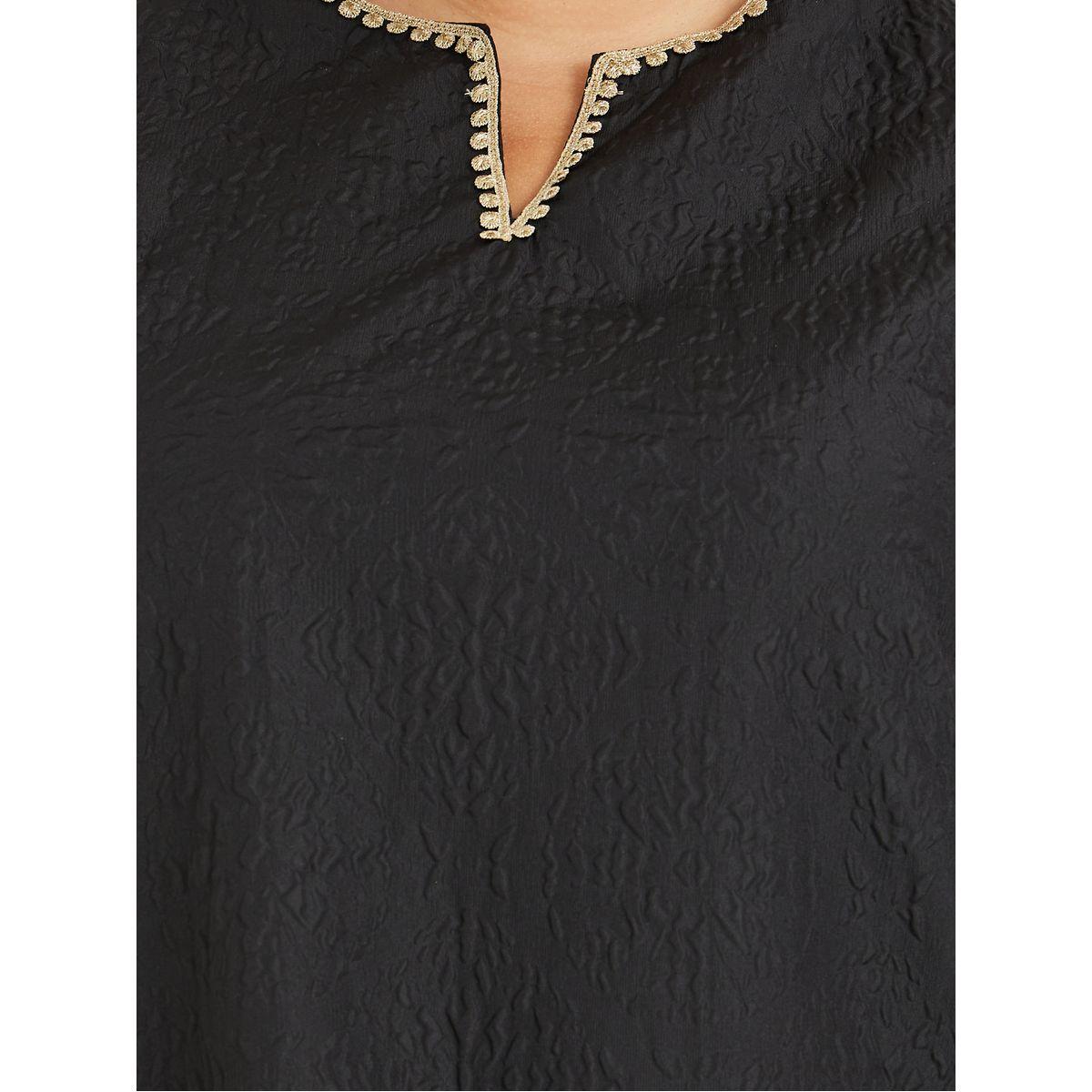 جلابية بمقاس كبير وياقة بشق مع دانتيل-women-arabicclothing-jalabiyas-image-4