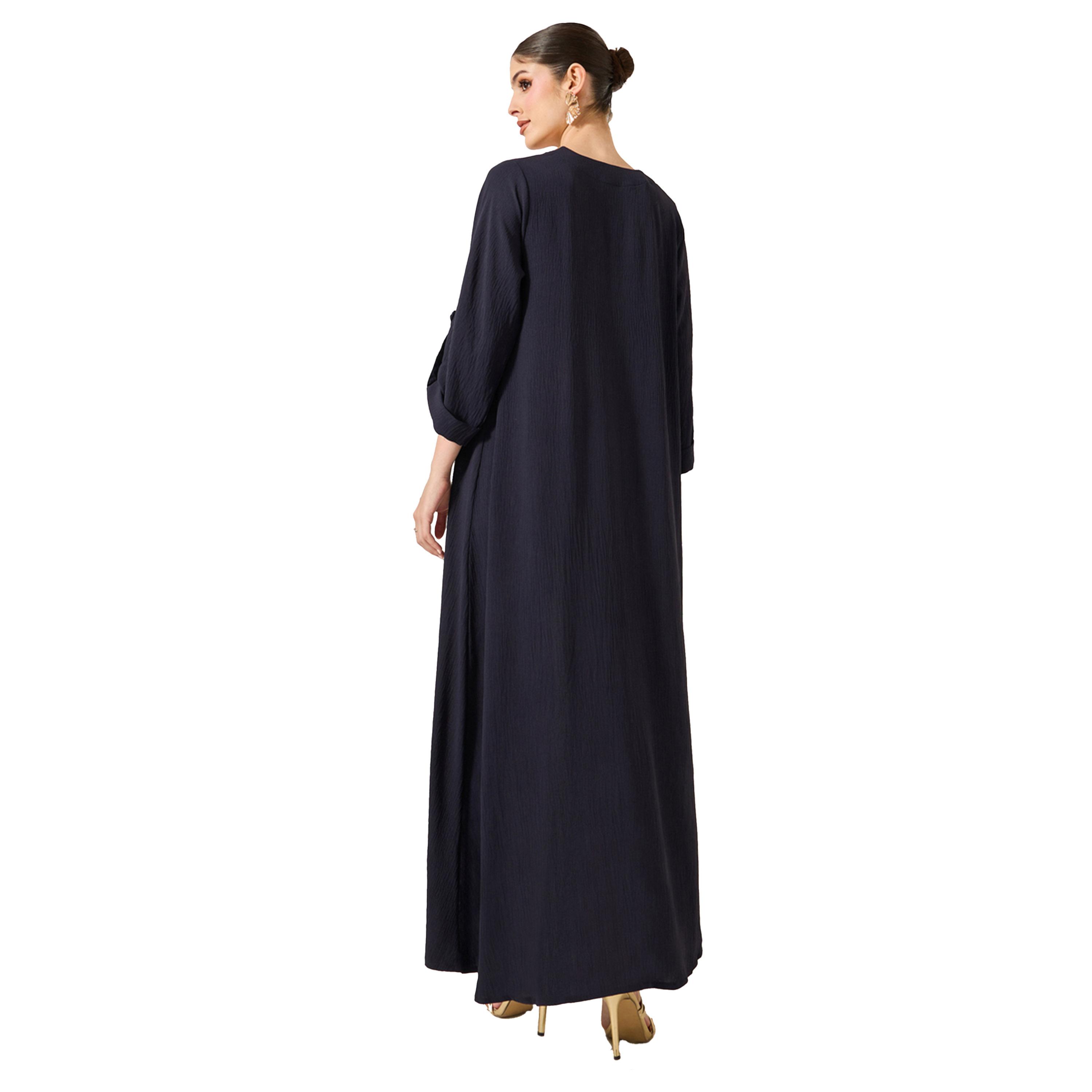 Styli Embroidered V-Neck A-Line Jalabyia-women-arabicclothing-jalabiyas-image-5